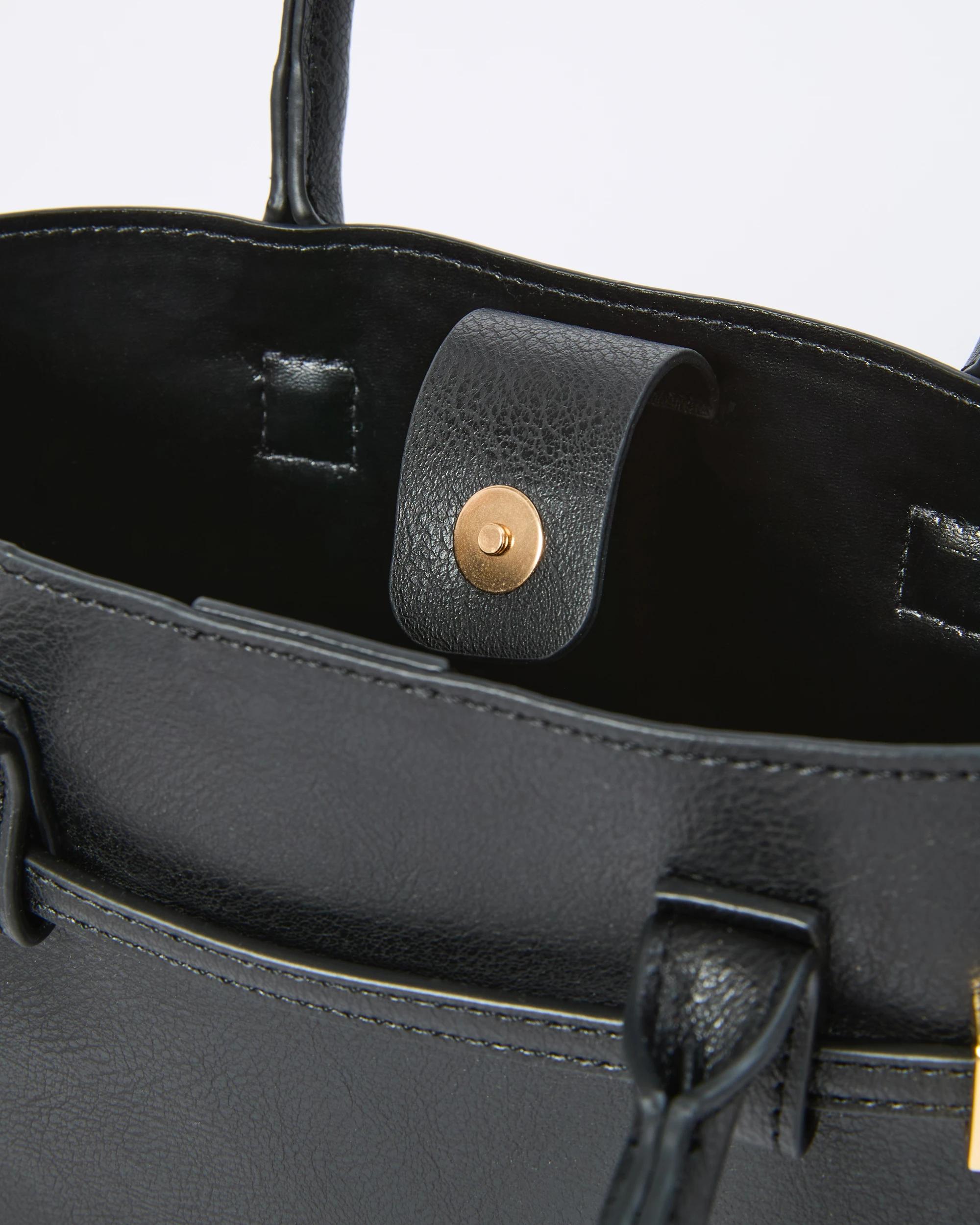 3 Top Handle Crossbody Bag Black, 3 of 6