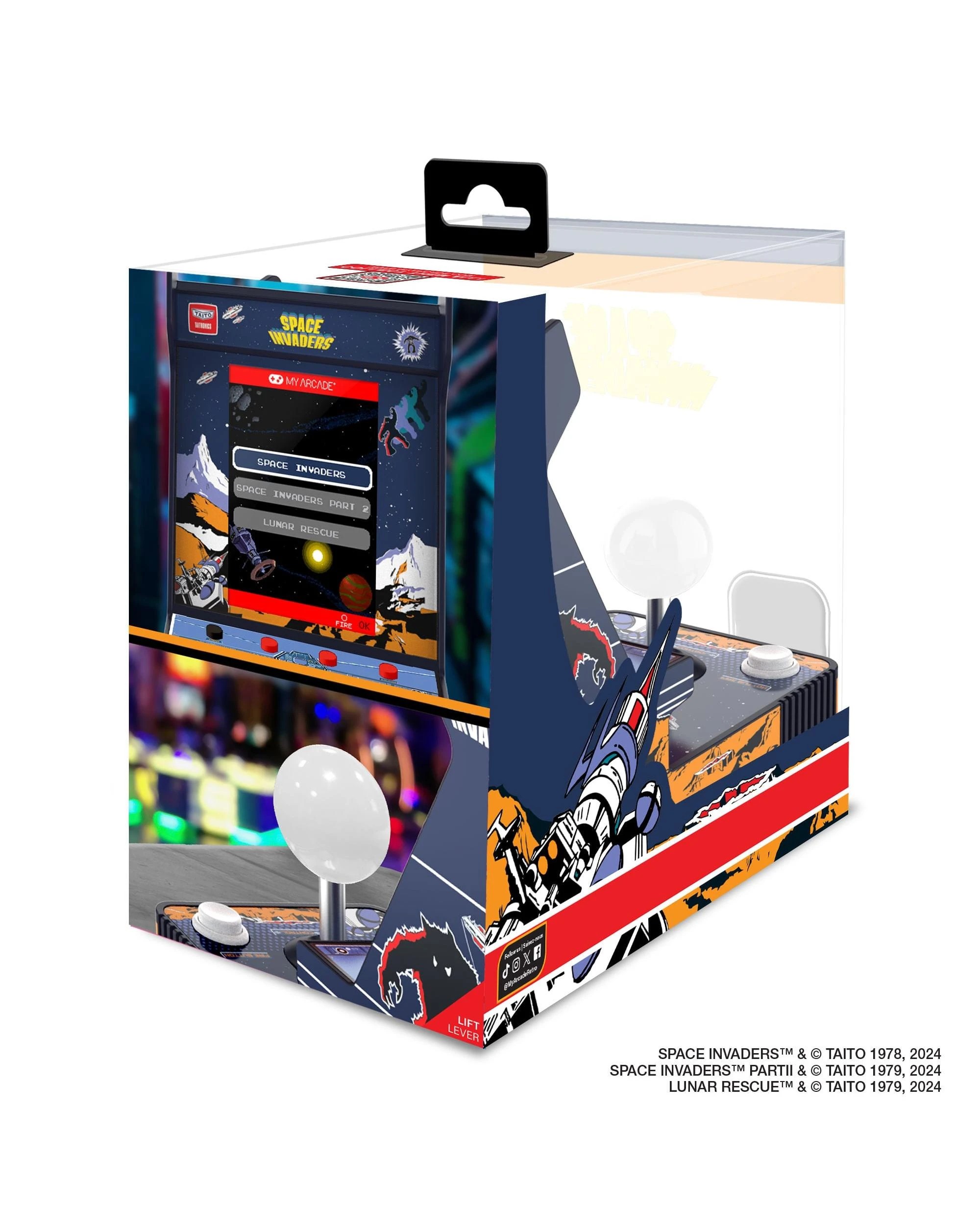 5 My Arcade Space Invaders Portable Retro Arcade Joystick Player, 5 of 8