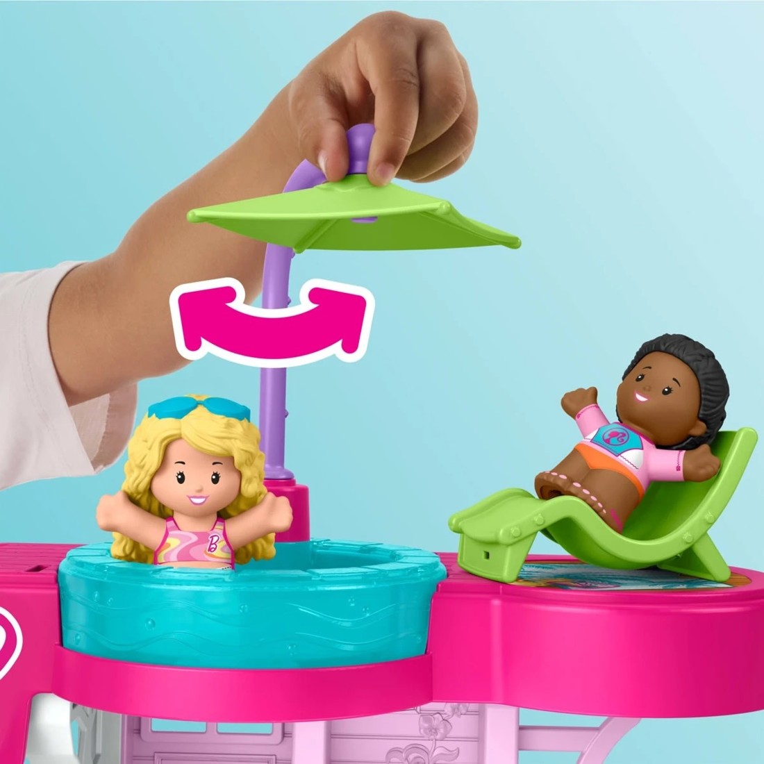 4 Fisher-Price Barbie Little People Beach House Playset, 4 of 8