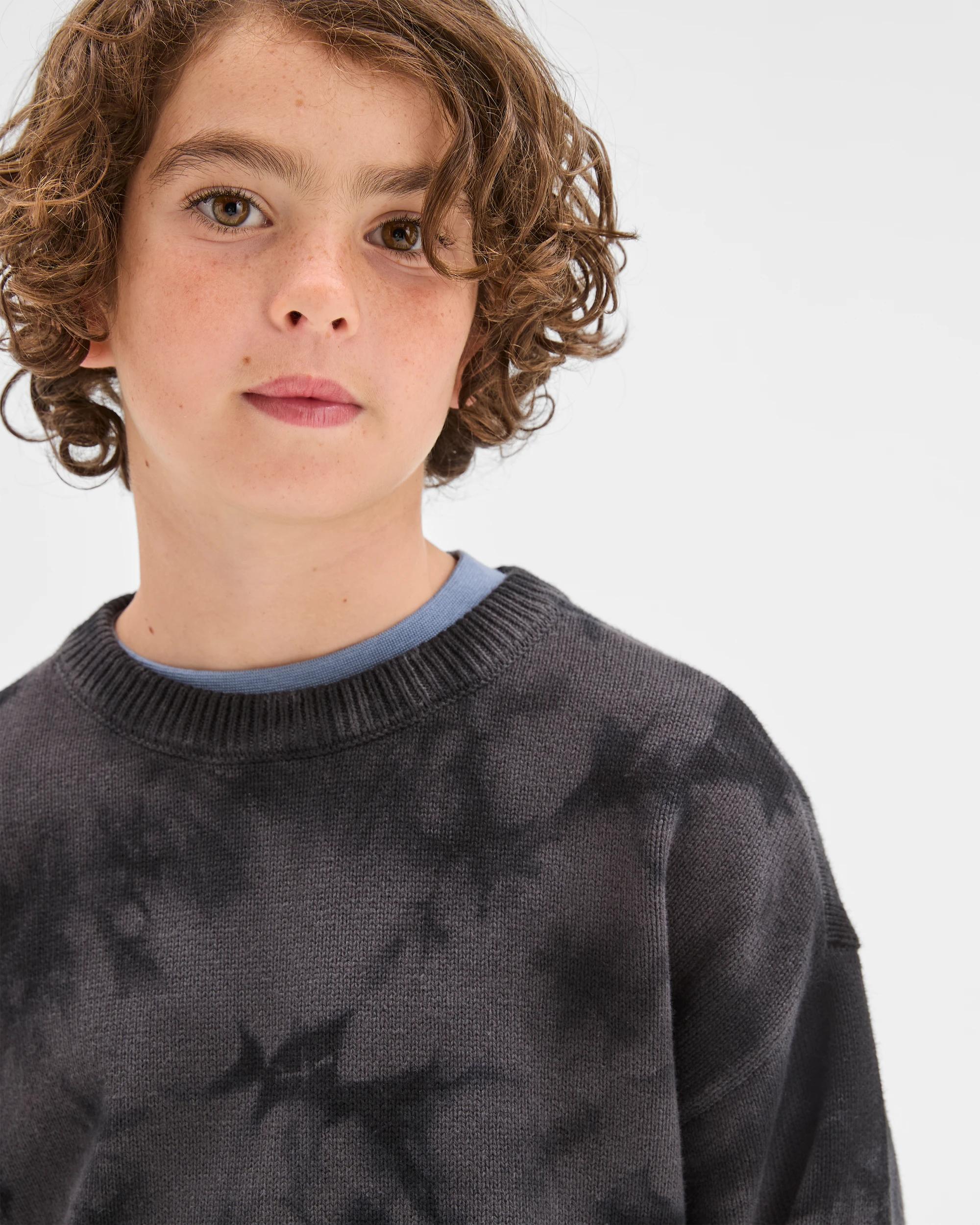 4 Target Kids Australian Cotton Tie Dye Knit Jumper TIE DYE BLACK, 4 of 8