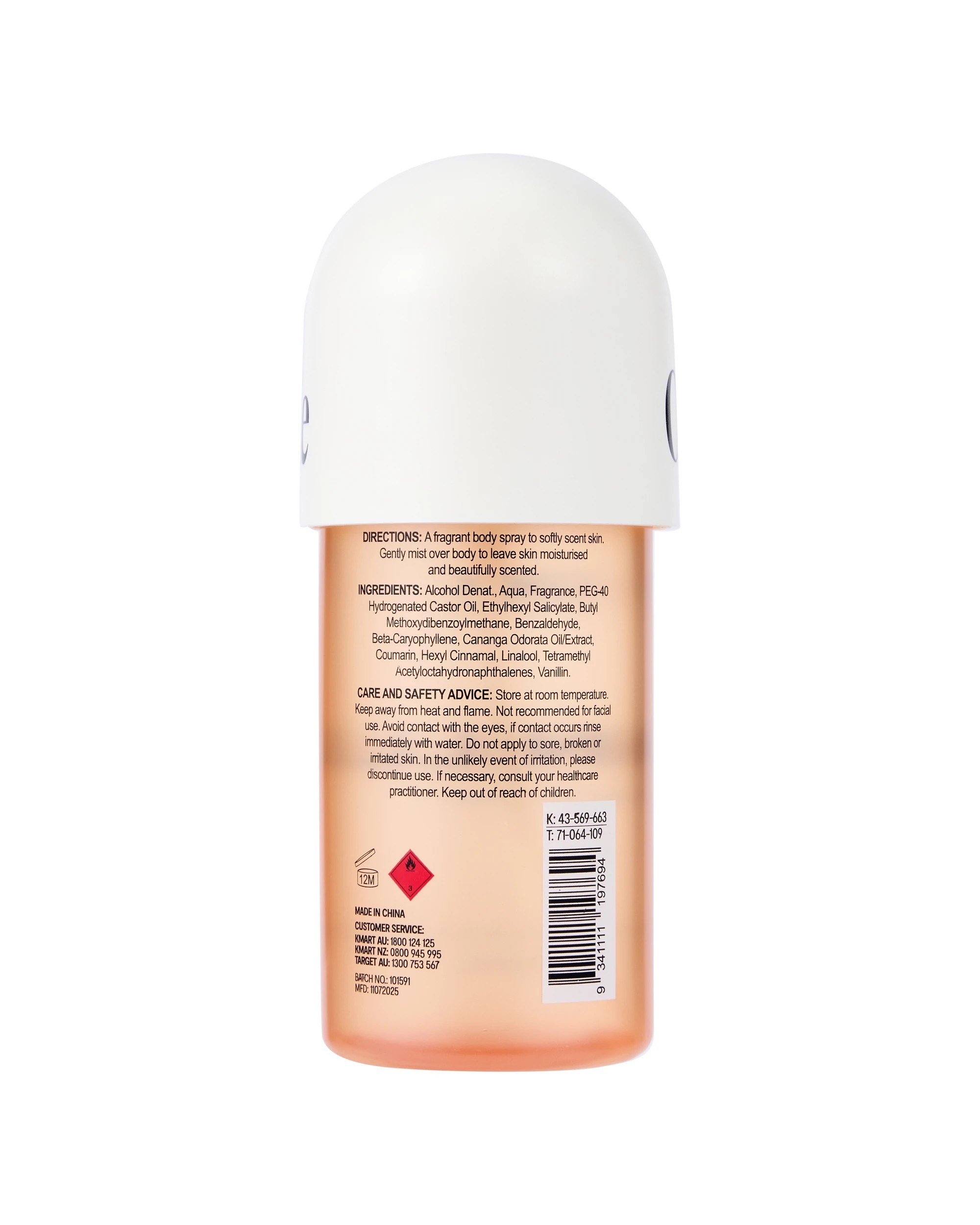 3 OXX Fragrance Vanille Body Mist 170ml - Vanilla, Almond and Sandalwood, 3 of 4