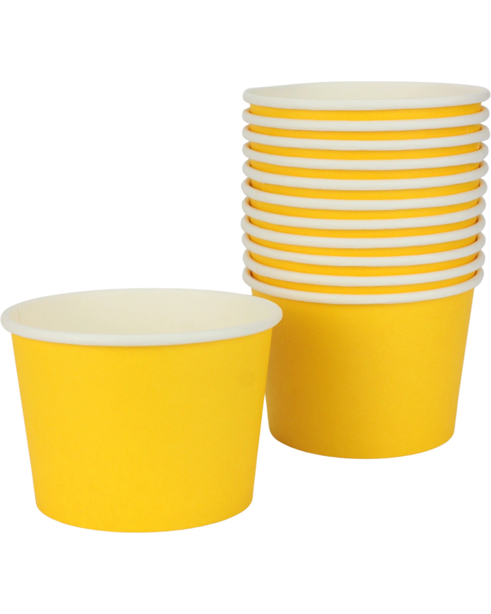 1 Party Maker Ice Cream Cups 473ml Pack of 12 - Yellow, 1 of 3
