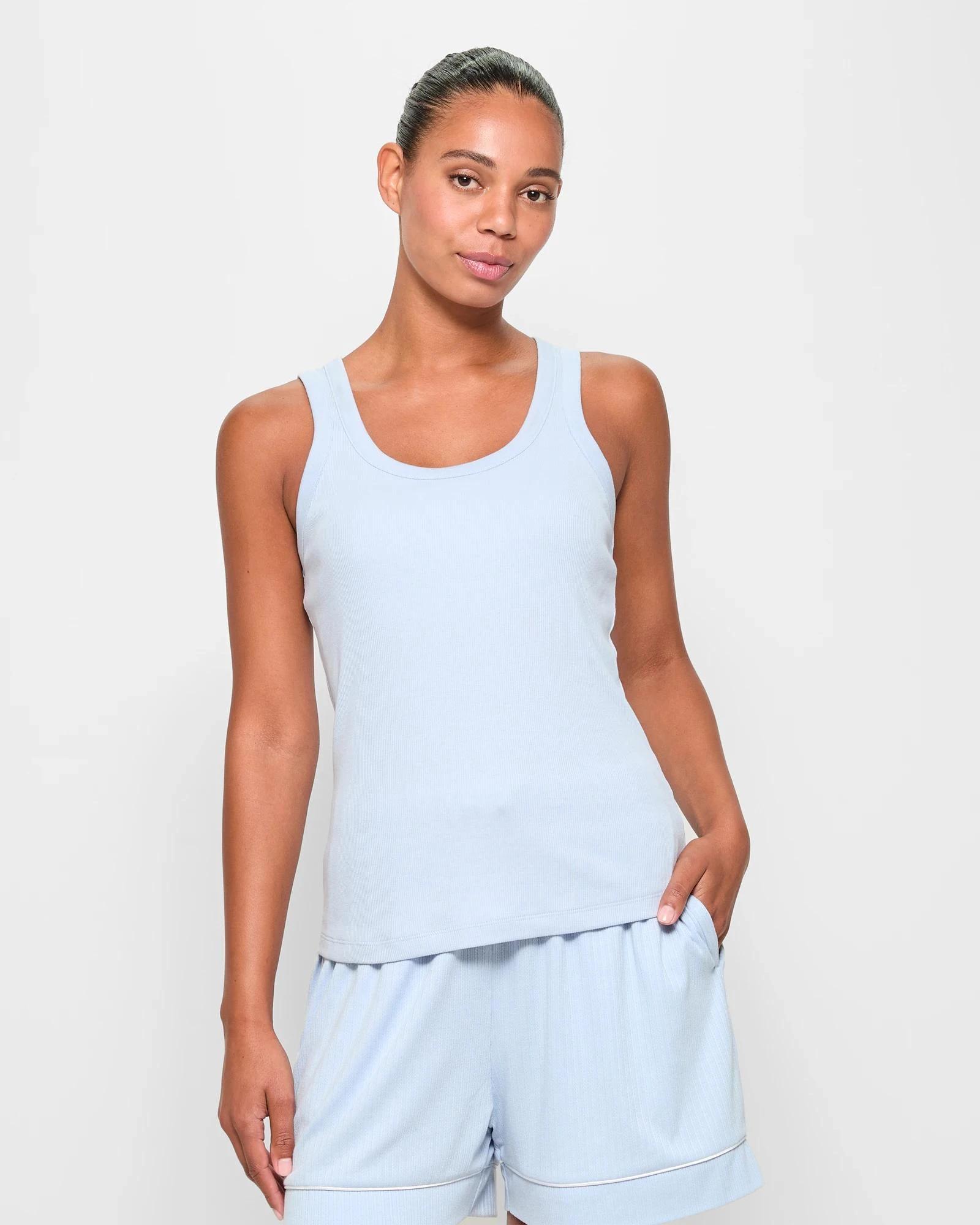 1 Target Australian Cotton Sleep Shelf Bra Tank Top KENTUCKY BLUE, 1 of 5