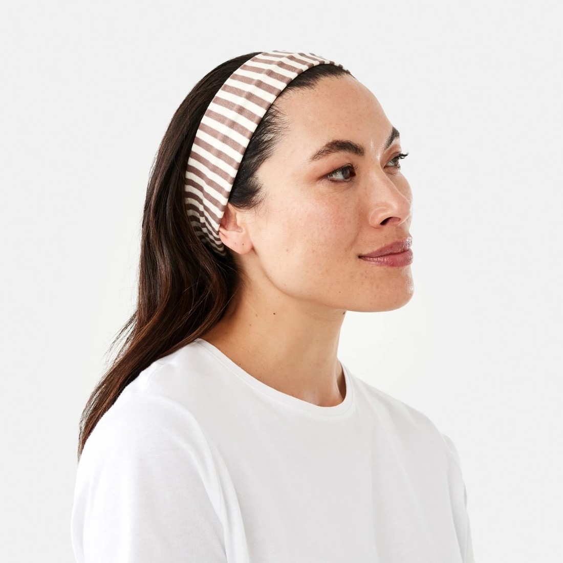 3 2 Pack Stretch Rib Headband - Brown, 3 of 4