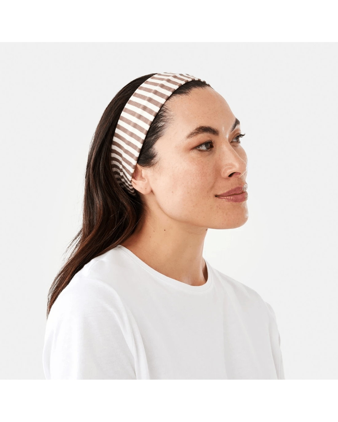 3 2 Pack Stretch Rib Headband - Brown, 3 of 4