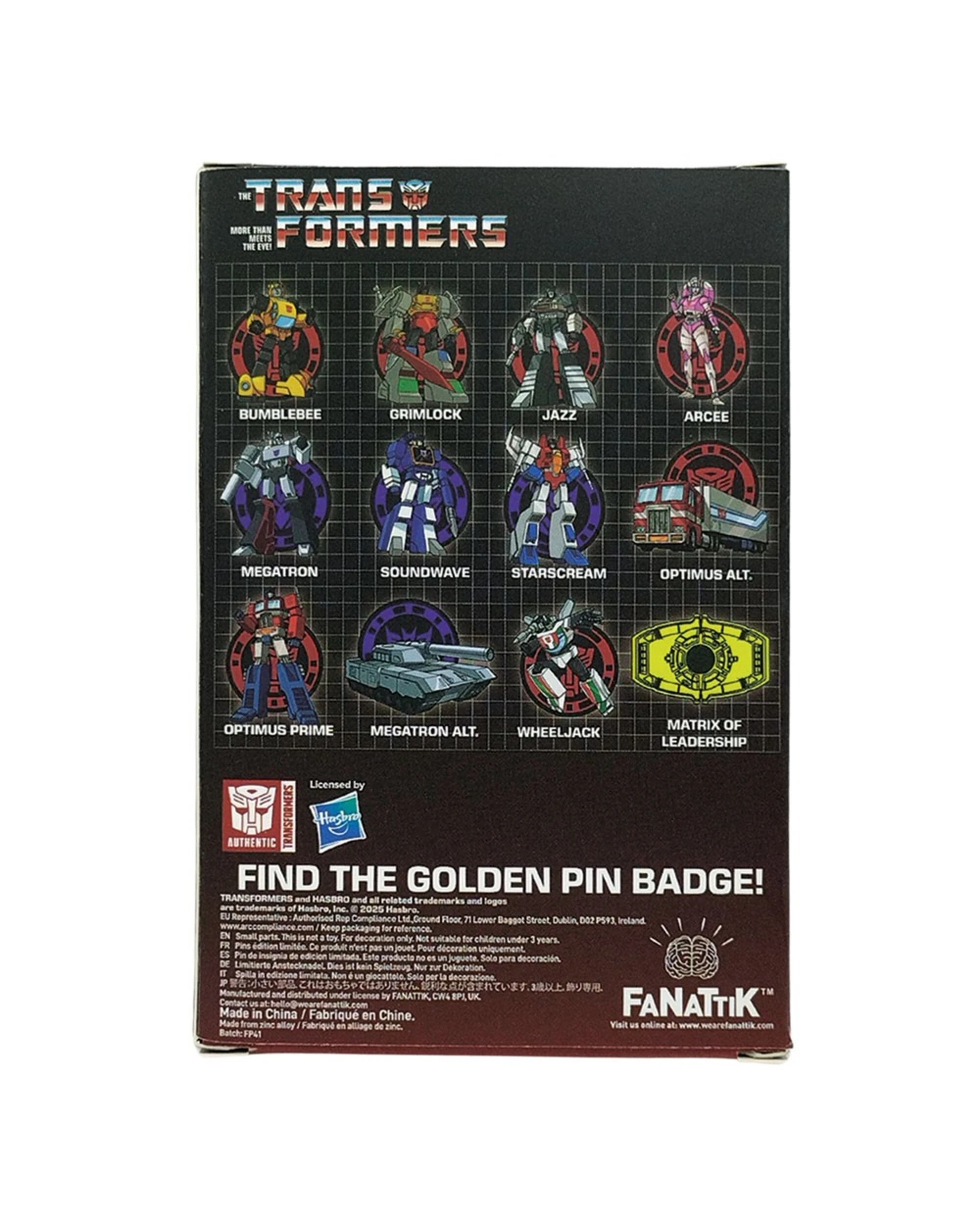 2 Transformers - Mystery Pin Blind Box (Single Box), 2 of 5