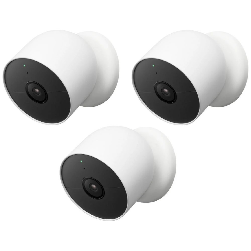 1 Google Nest Cam Battery-Powered Outdoor/ Indoor 3 Pack, 1 of 4