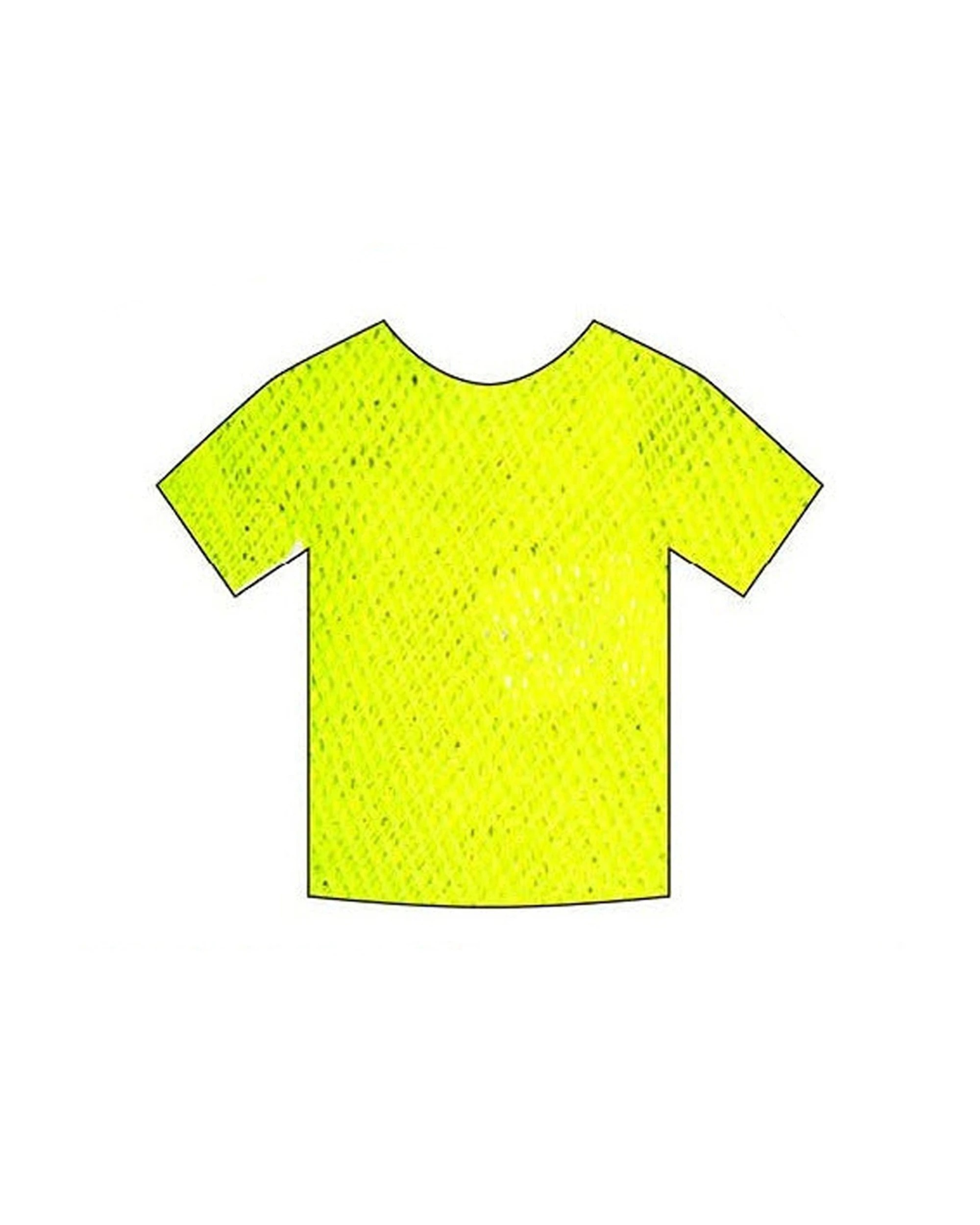 1 JD Party Fishnet Top Short Sleeve Party Wear One Size - Yellow, 1 of 1