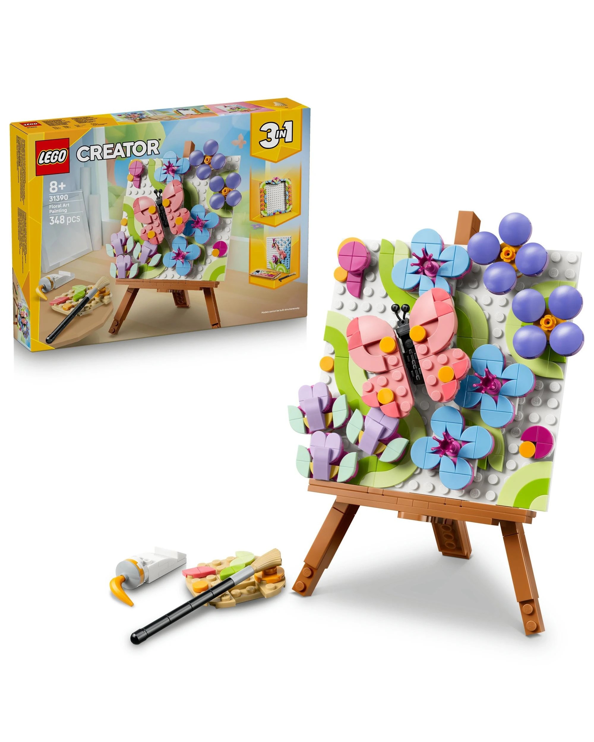 1 LEGO Creator 3 in 1: Floral Art Decor Painting - 31390, 1 of 9