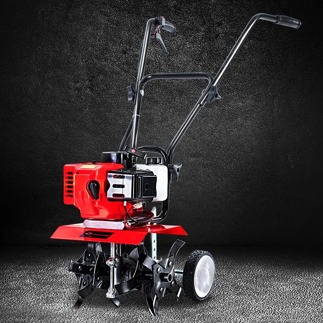 5 Giantz 65CC Tiller Rototiller Garden Cultivator 4 Blades Soil Power Rotary Hoe - Clear, 5 of 5