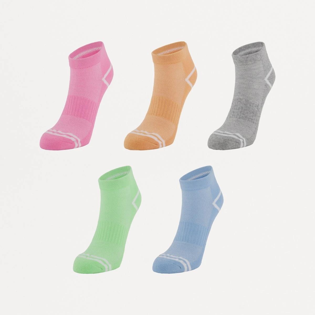 1 5 Pack Active Anklet Socks with Arch Support BRIGHTS, 1 of 3