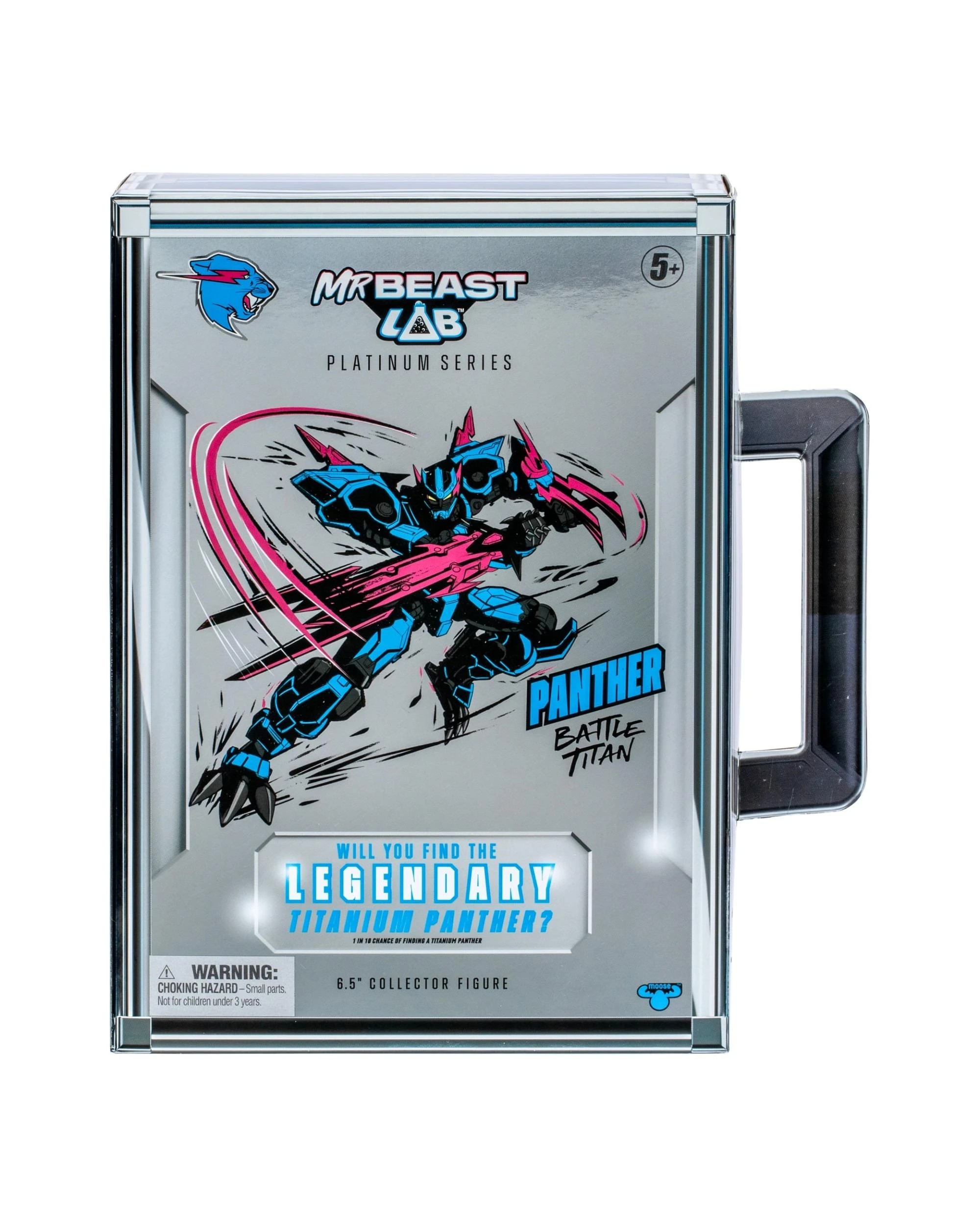 3 Mr Beast Lab Platinum Series S2 W1 Collector Pack Panther Battle Titan Figure, 3 of 9