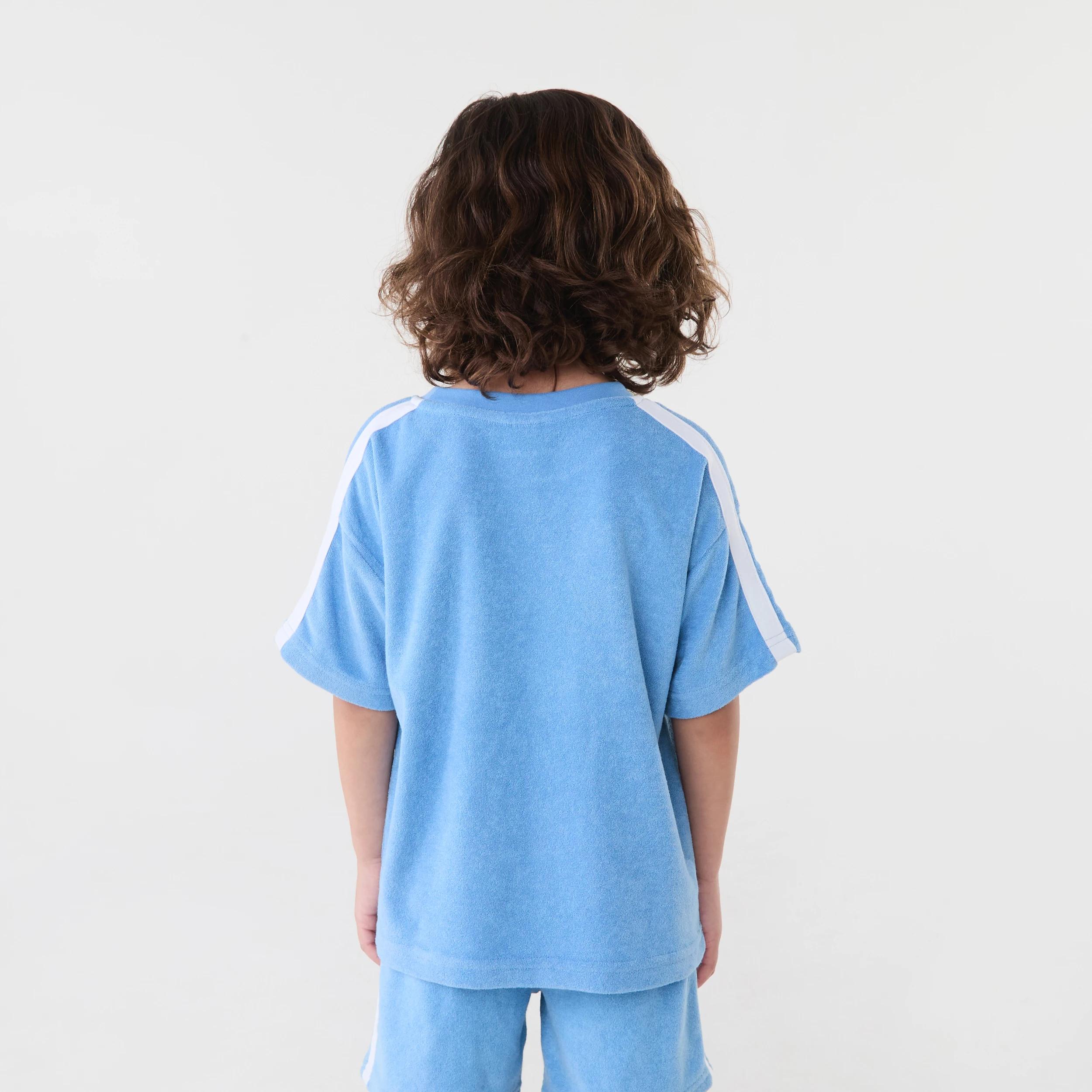 2 Terry Towelling T-shirt Silblue, 2 of 7