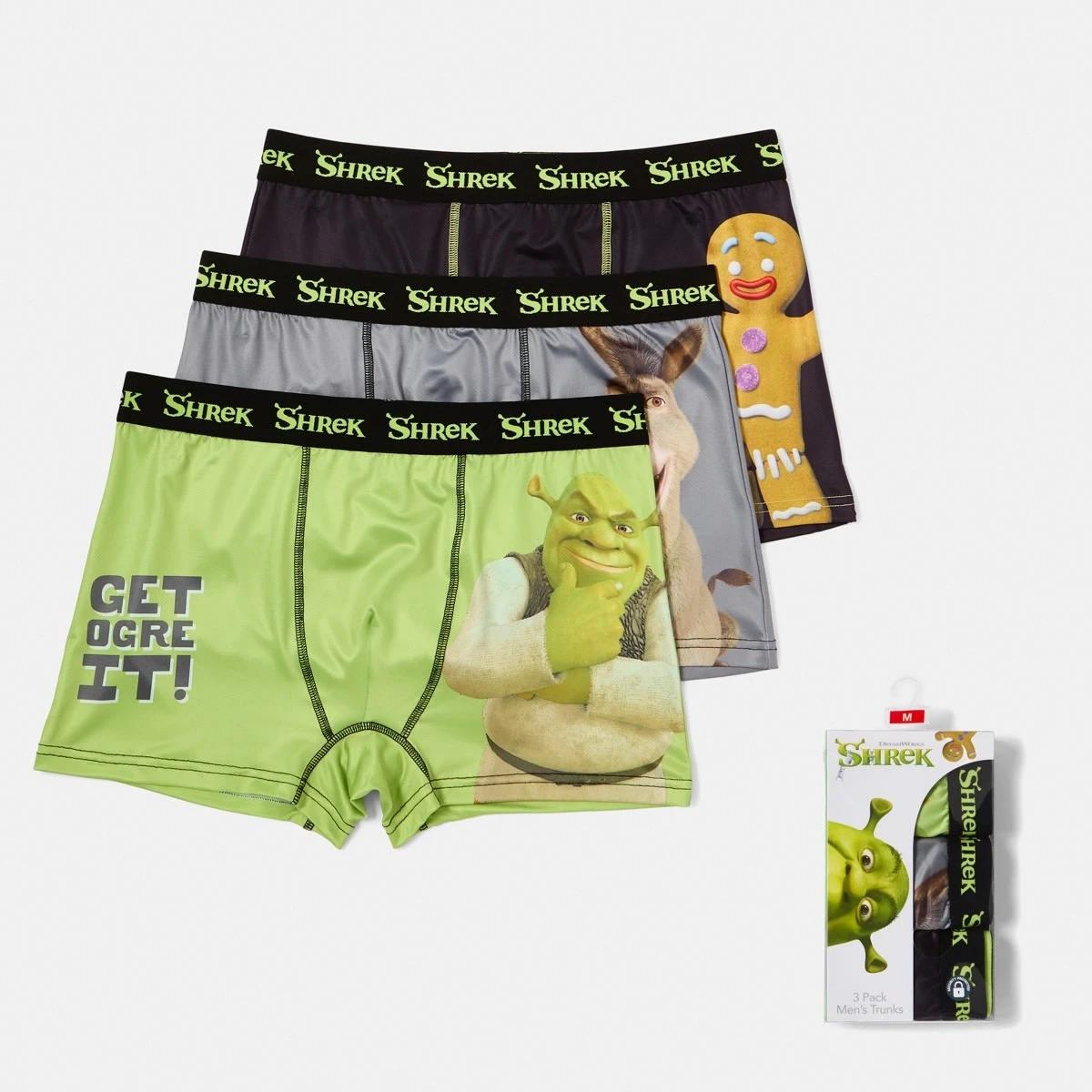 1 3 Pack Shrek License Trunks SHREK, 1 of 9