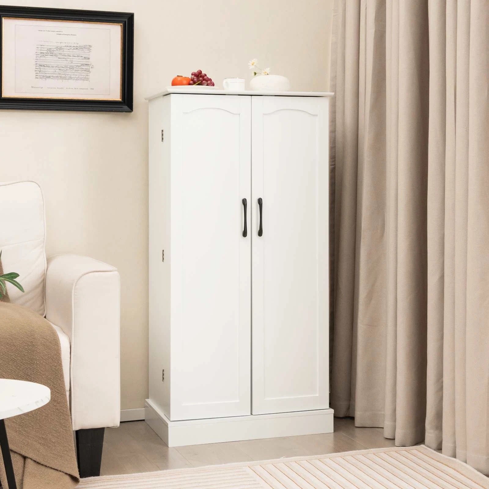 3 Costway 2 Doors Buffet Cabinet w/17 Shelves, 3 of 5