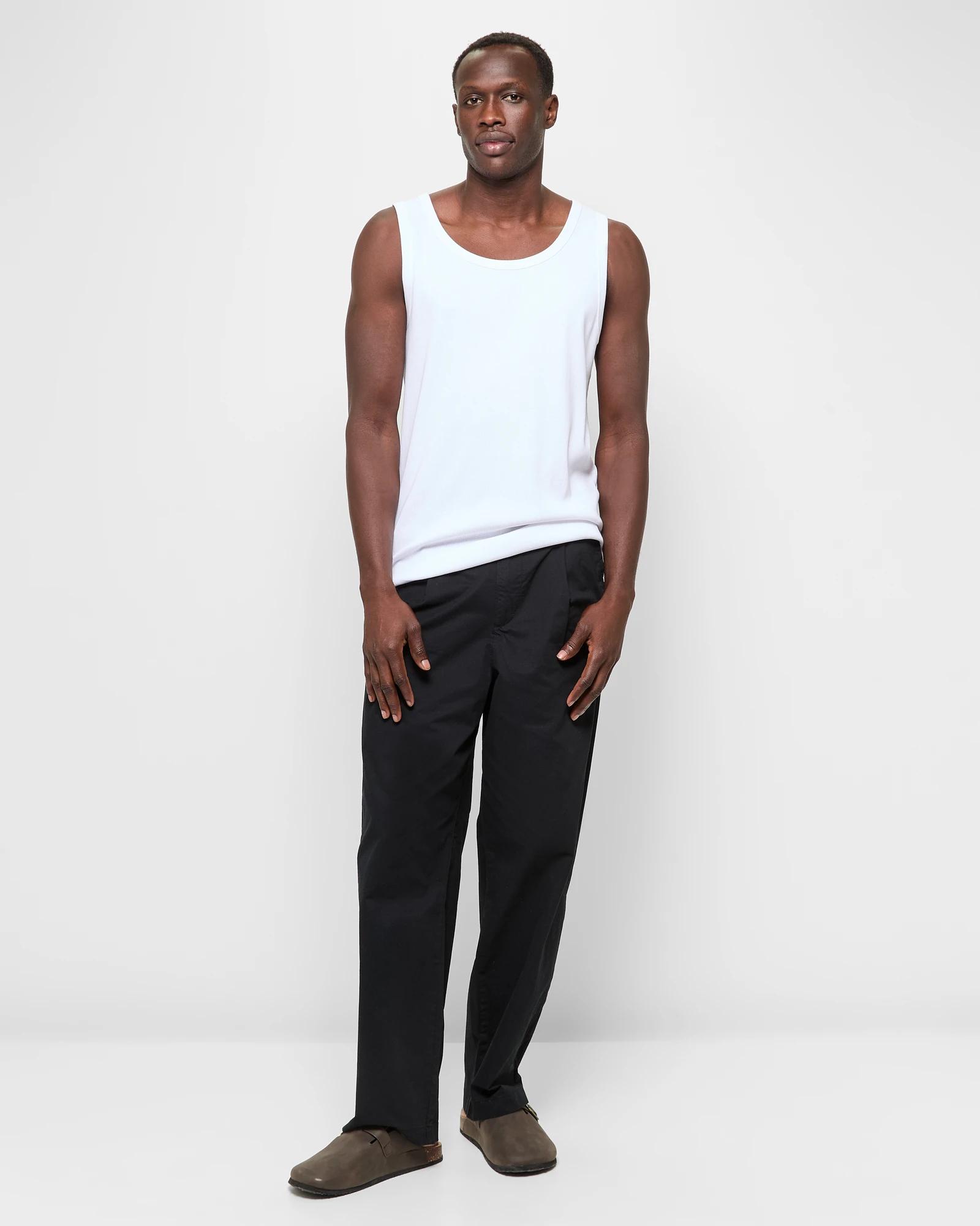 2 Australian Cotton Rib Tank Top - Commons WHITE, 2 of 6