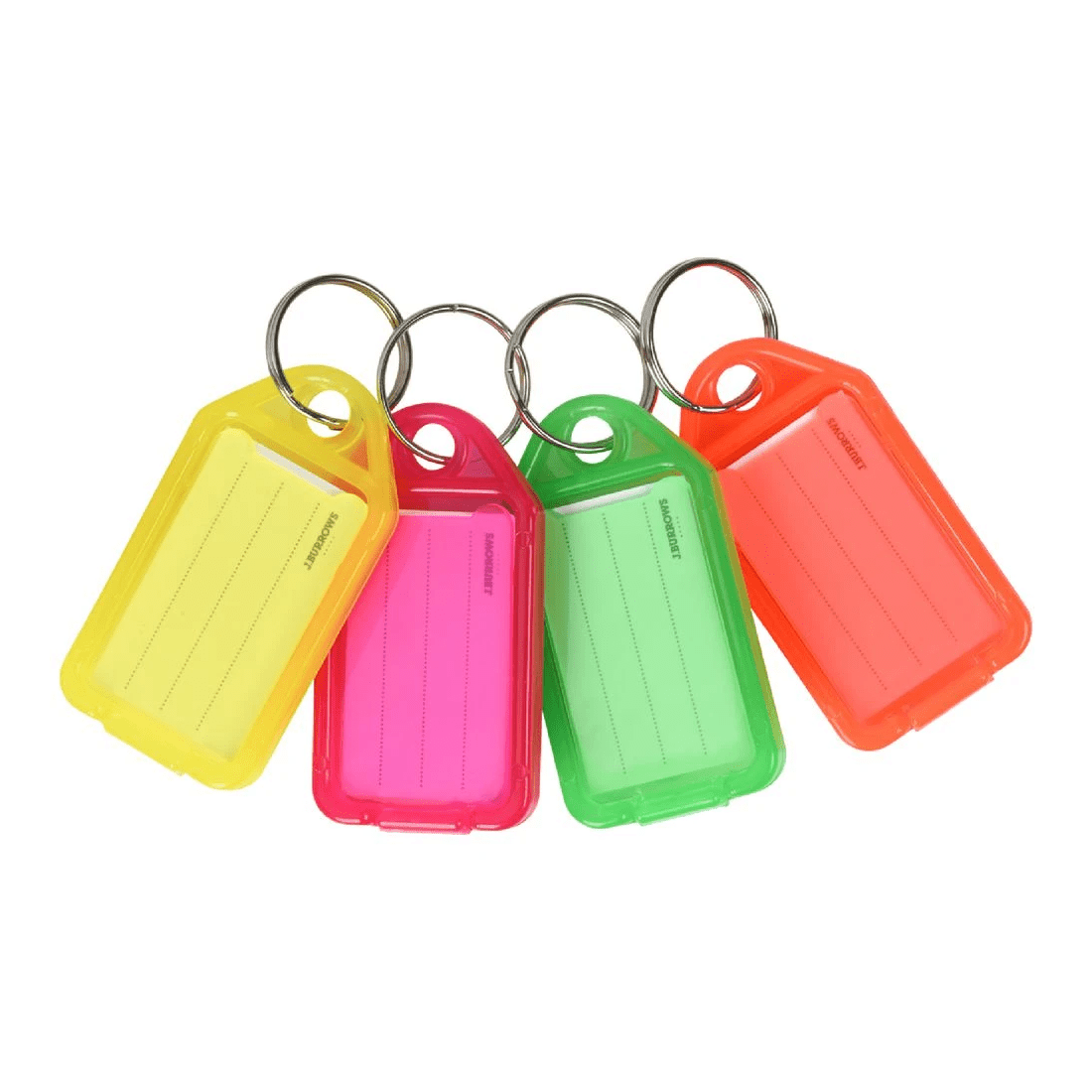 1 J.Burrows Key Tags Assorted Fluoro 50 Pack, 1 of 3