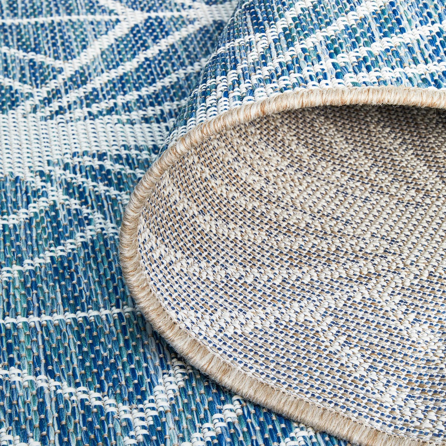 9 Common Ground Rugs Portico 5502 Outdoor 230x160cm - Medium Pet Friendly Floor Rug - Navy - Blue, 9 of 9