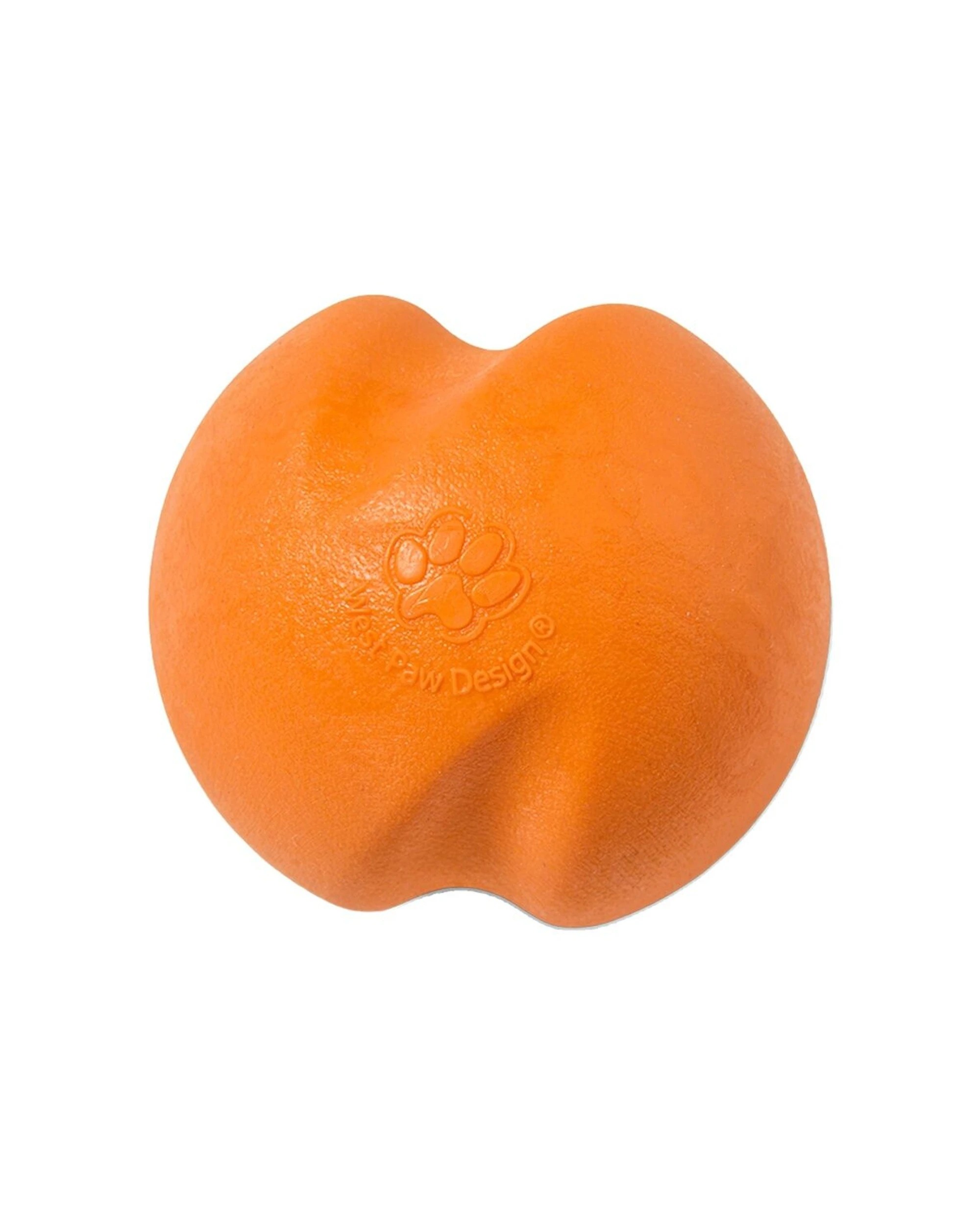 1 West Paw Jive Dog Ball Small Tough Chew Fetch Toy Floats Dishwasher Safe - Orange, 1 of 1