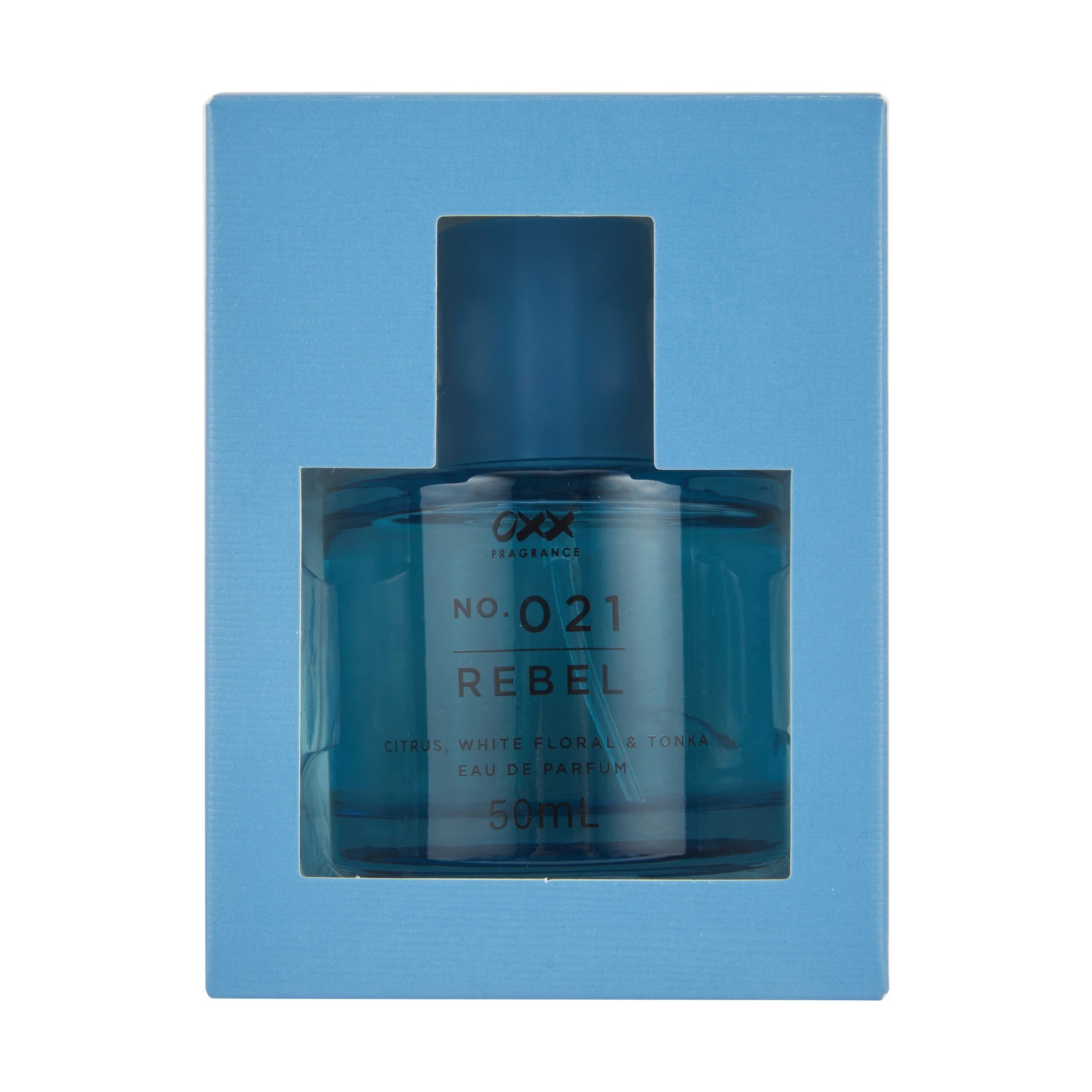 1 OXX Fragrance No. 021 Rebel Eau De Parfum 50ml - Citrus, White Floral and Tonka, 1 of 6