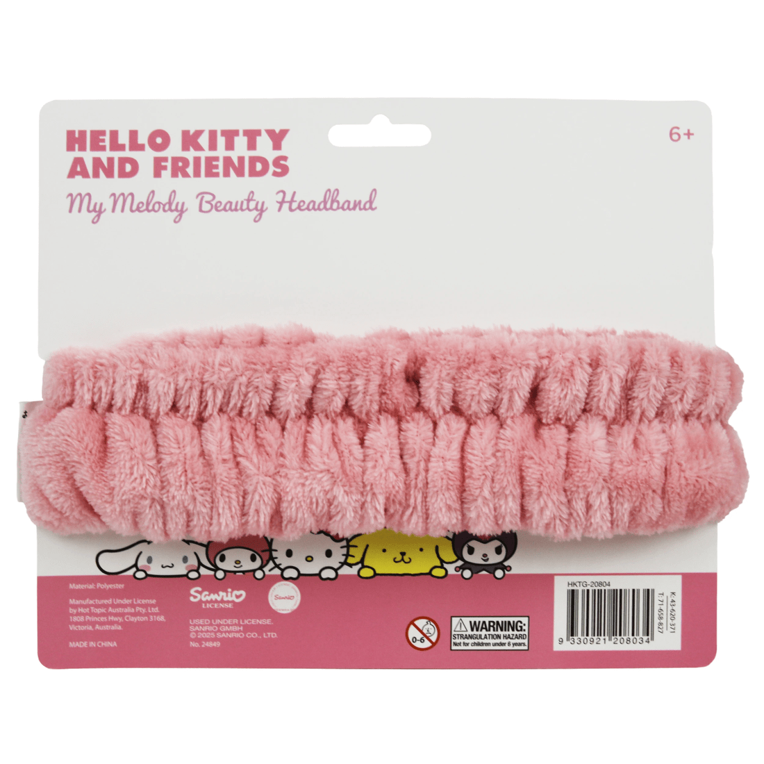 2 Sanrio Hello Kitty and Friends My Melody Fluffy Beauty Headband - Pink, 2 of 2