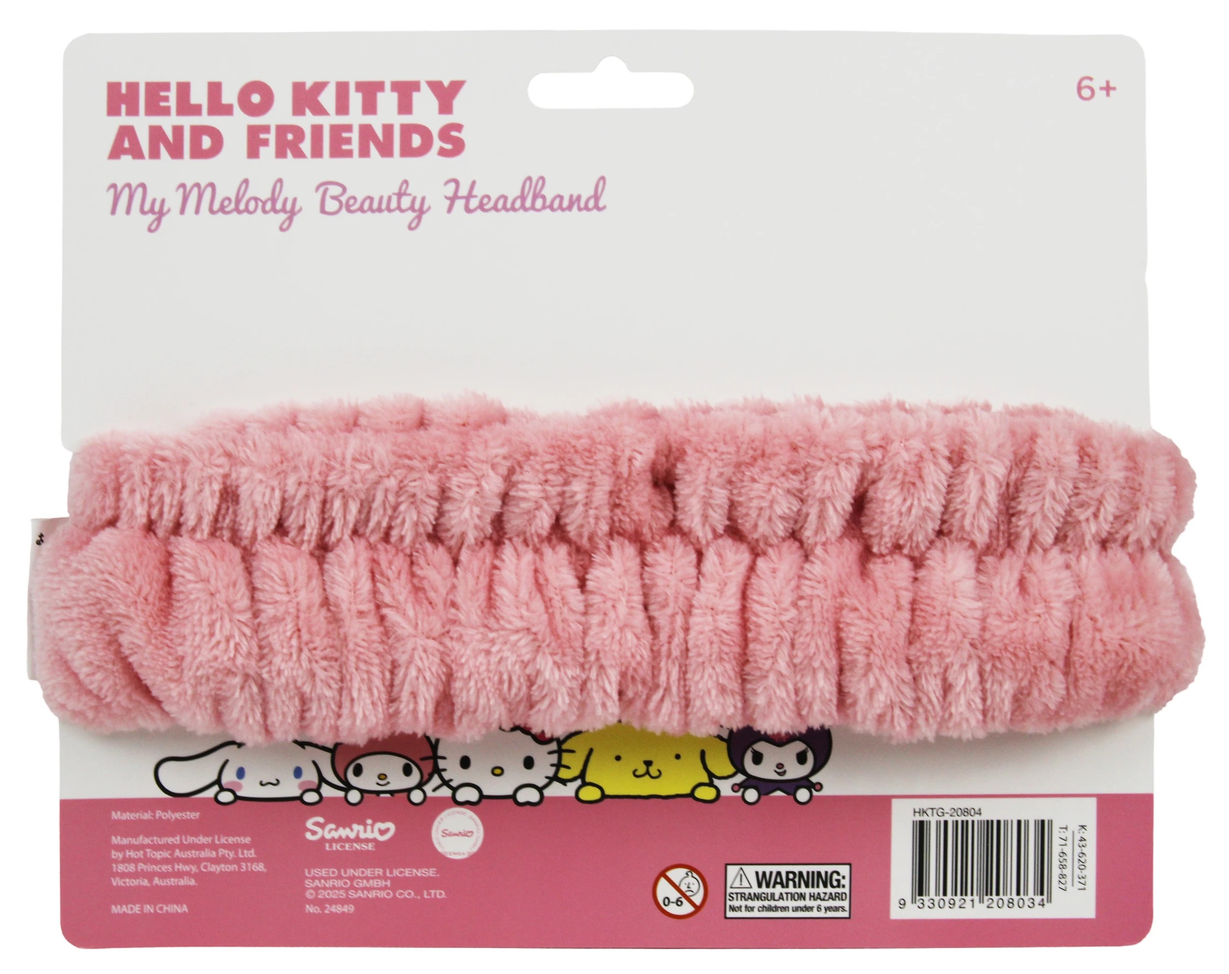 2 Sanrio Hello Kitty and Friends My Melody Fluffy Beauty Headband - Pink, 2 of 2