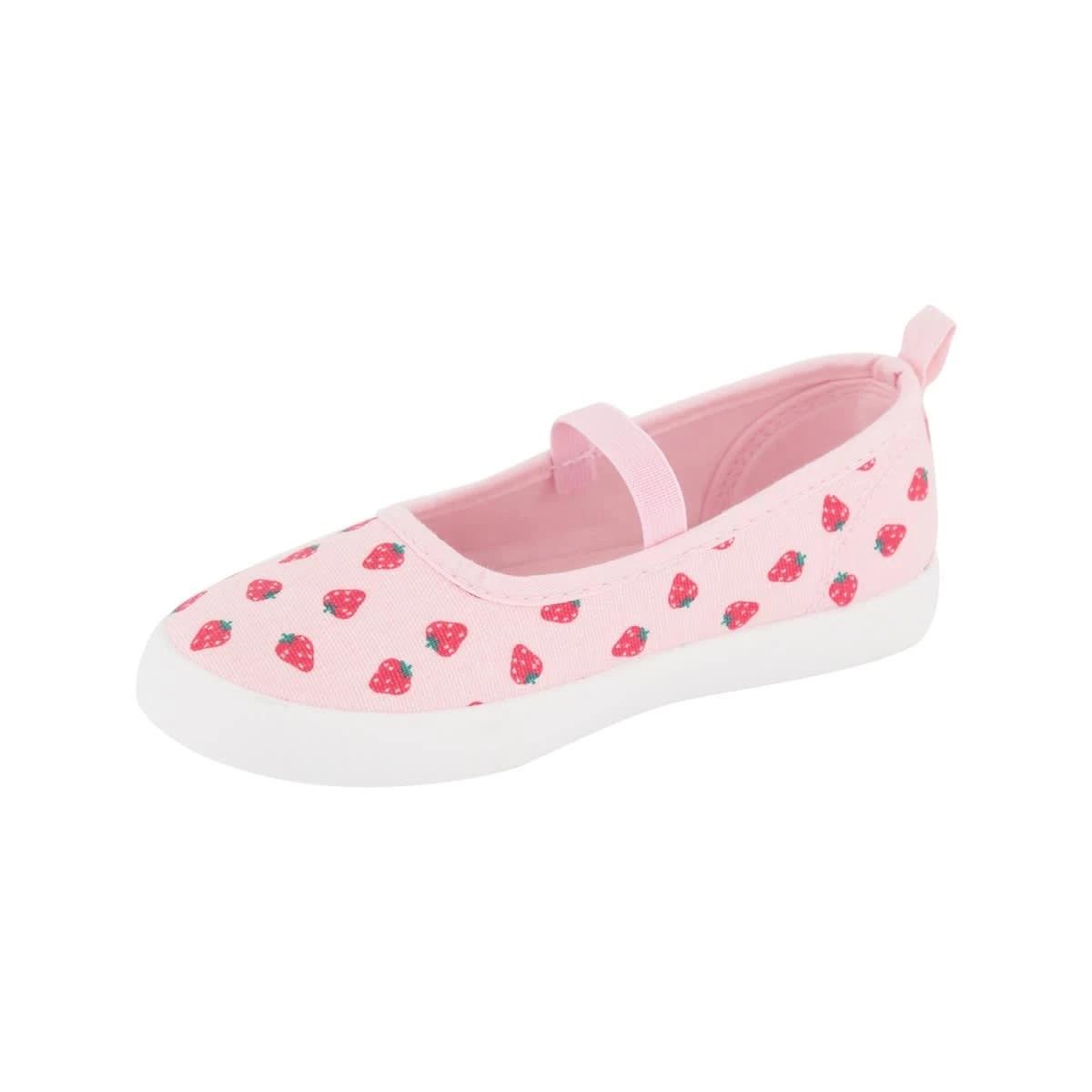 3 Junior Print Canvas Shoes STRAWBERRY PINK, 3 of 5