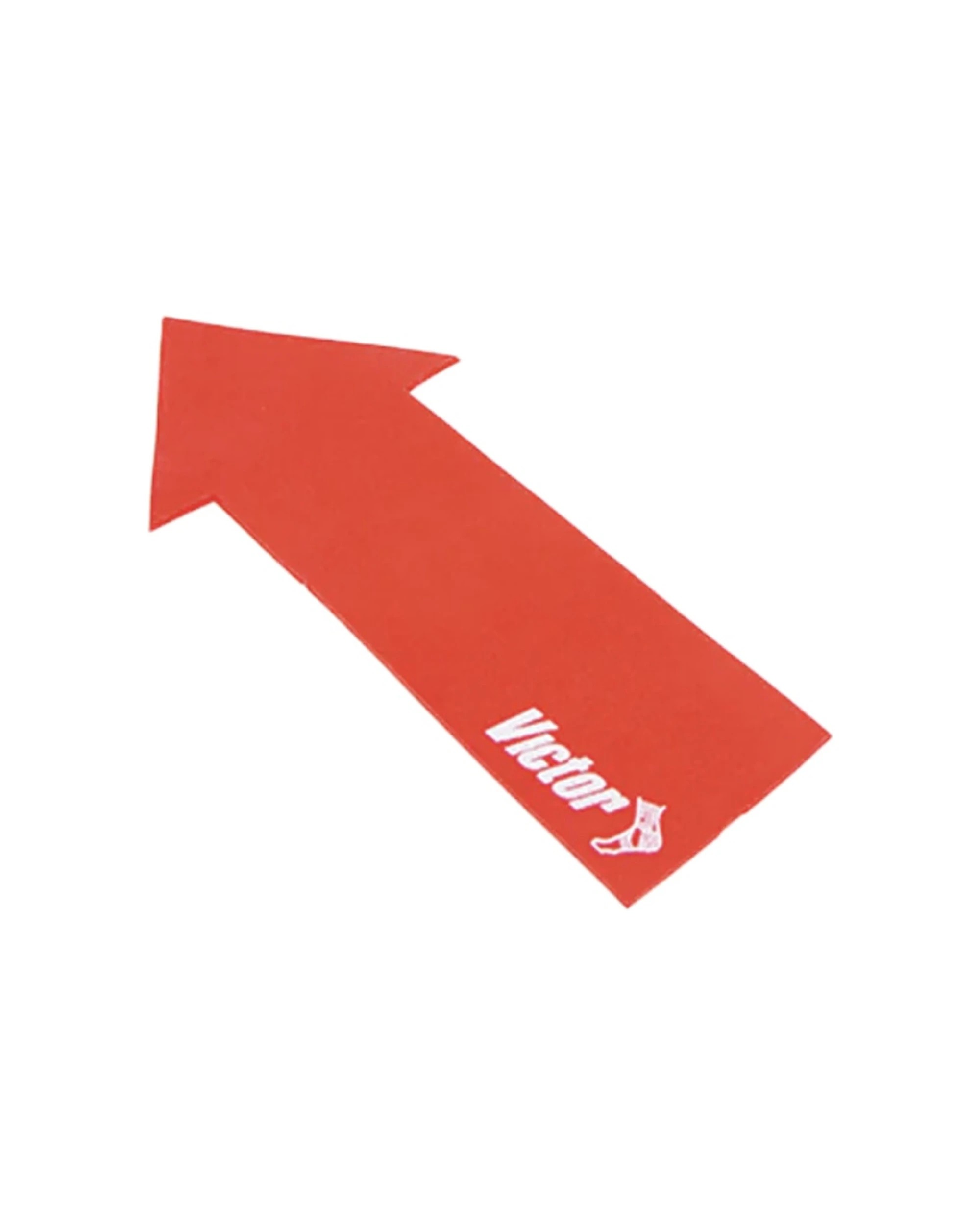 1 Victor Sports Floor Marker Arrow Durable Non-Slip Rubber 37x10cm - Red, 1 of 1