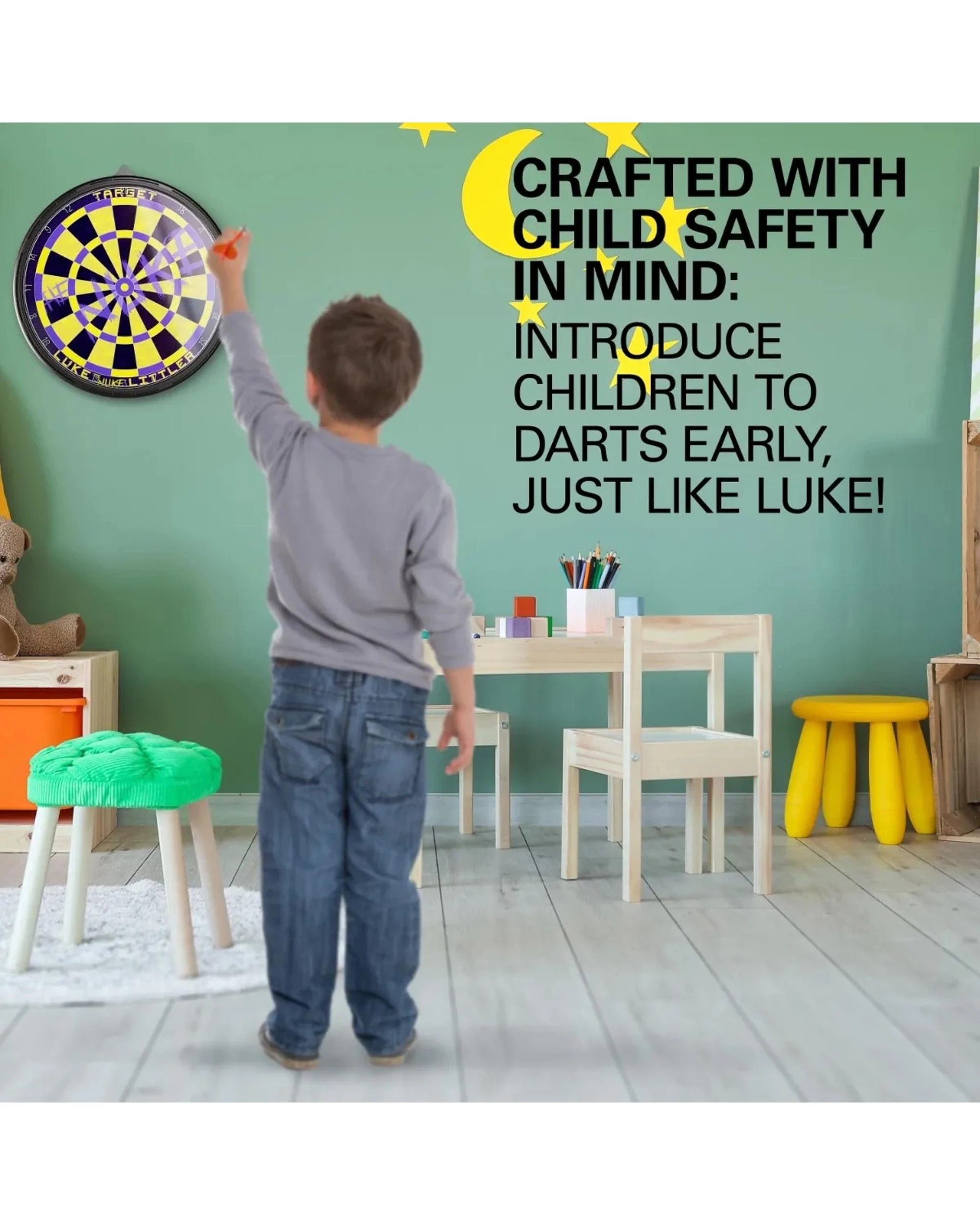 6 Target Luke 'The Nuke' Littler Magnetic Dart Board Set With Darts, 6 of 7