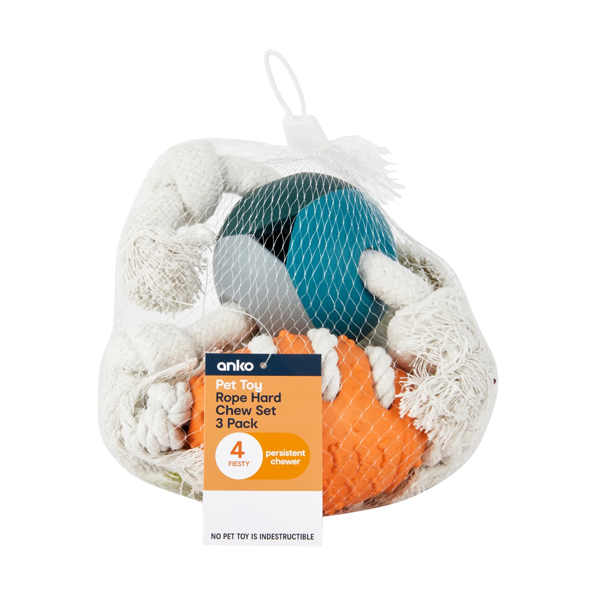 3 3 Pack Hard Chew Rope Set, 3 of 3