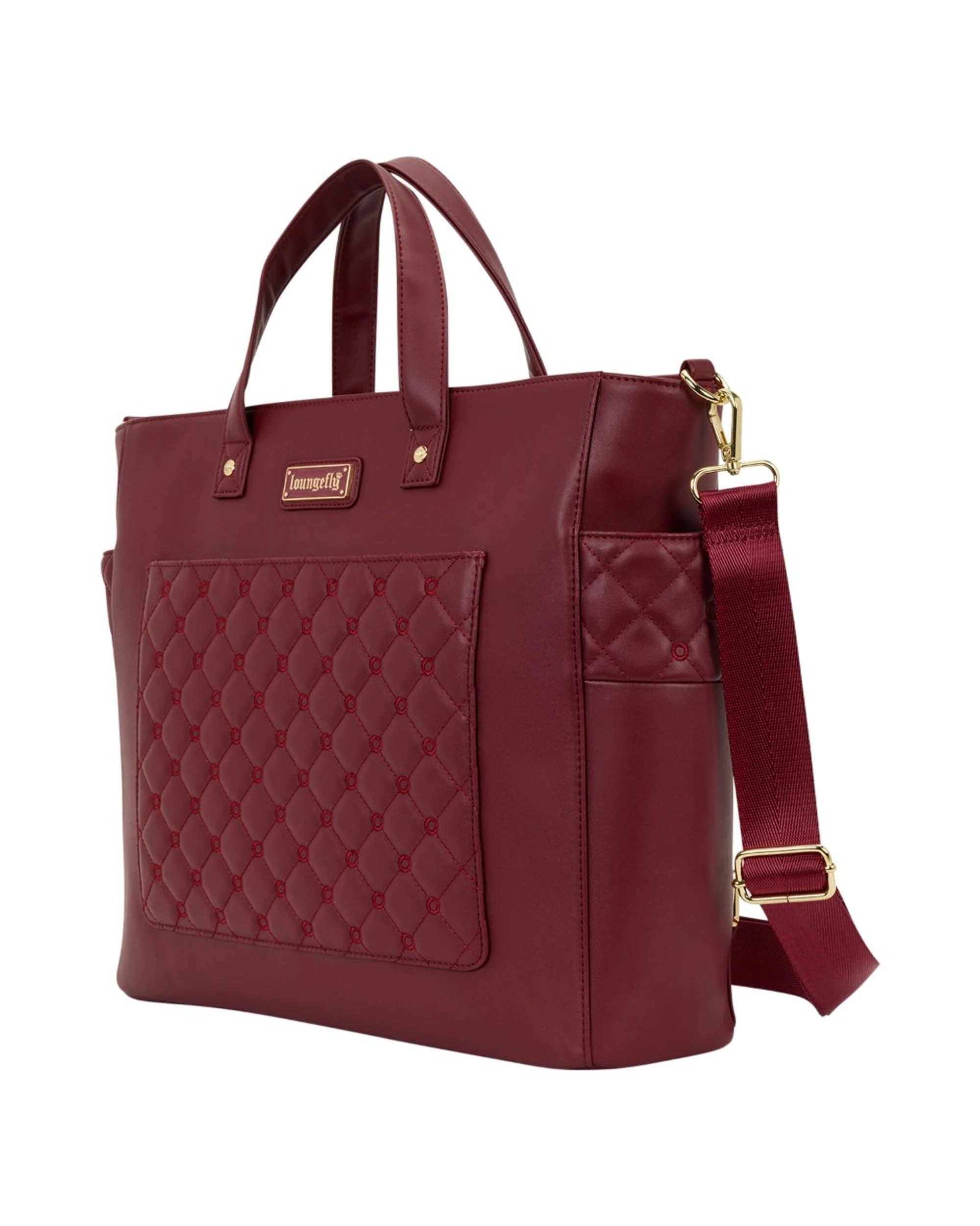 2 Loungefly Mo Red Convertible Backpack and Tote Crossbody Pin Trader Bag, 2 of 5