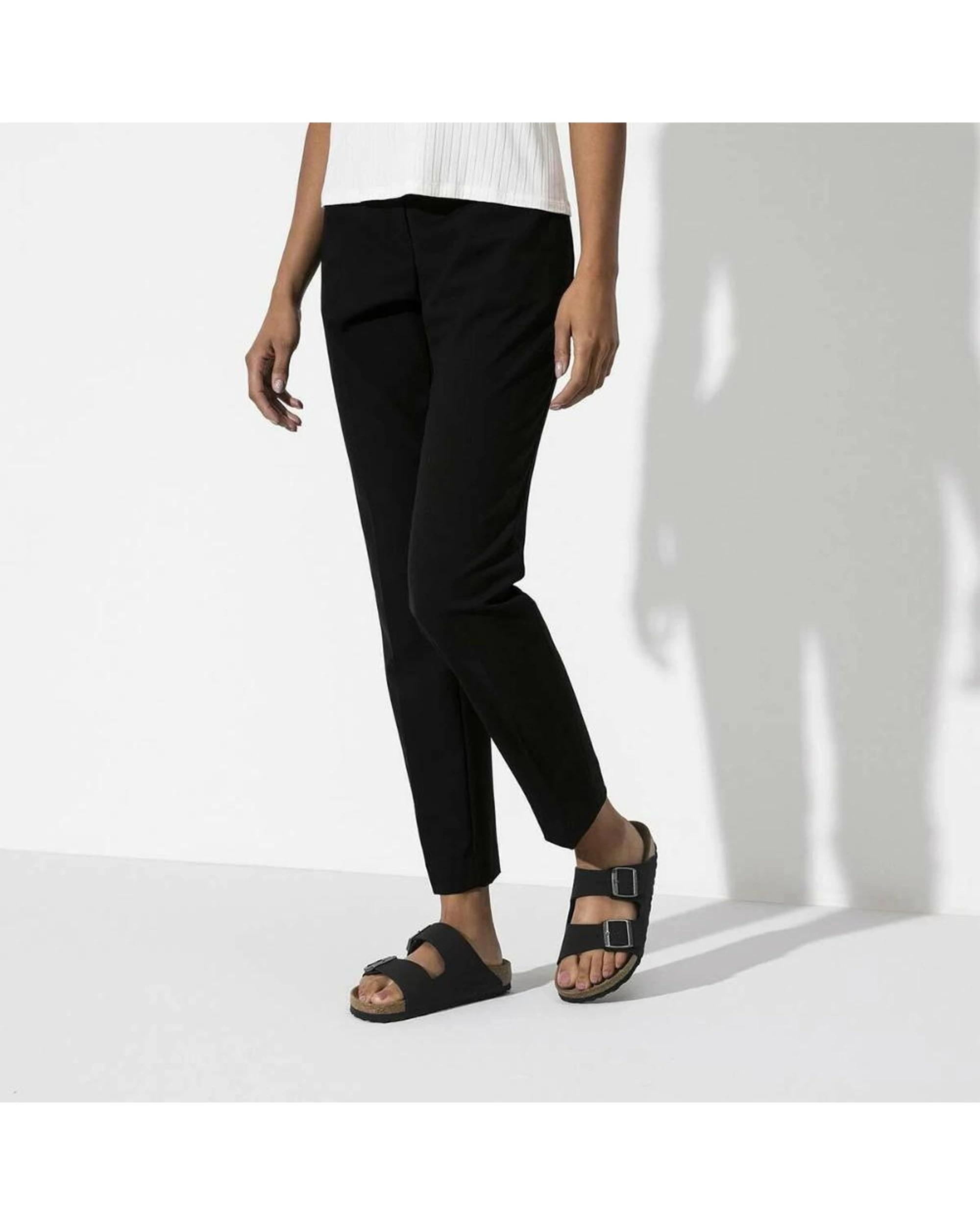7 Birkenstock Arizona BirkiBuc Vegan Slip-On Sandals Narrow BLACK, 7 of 8