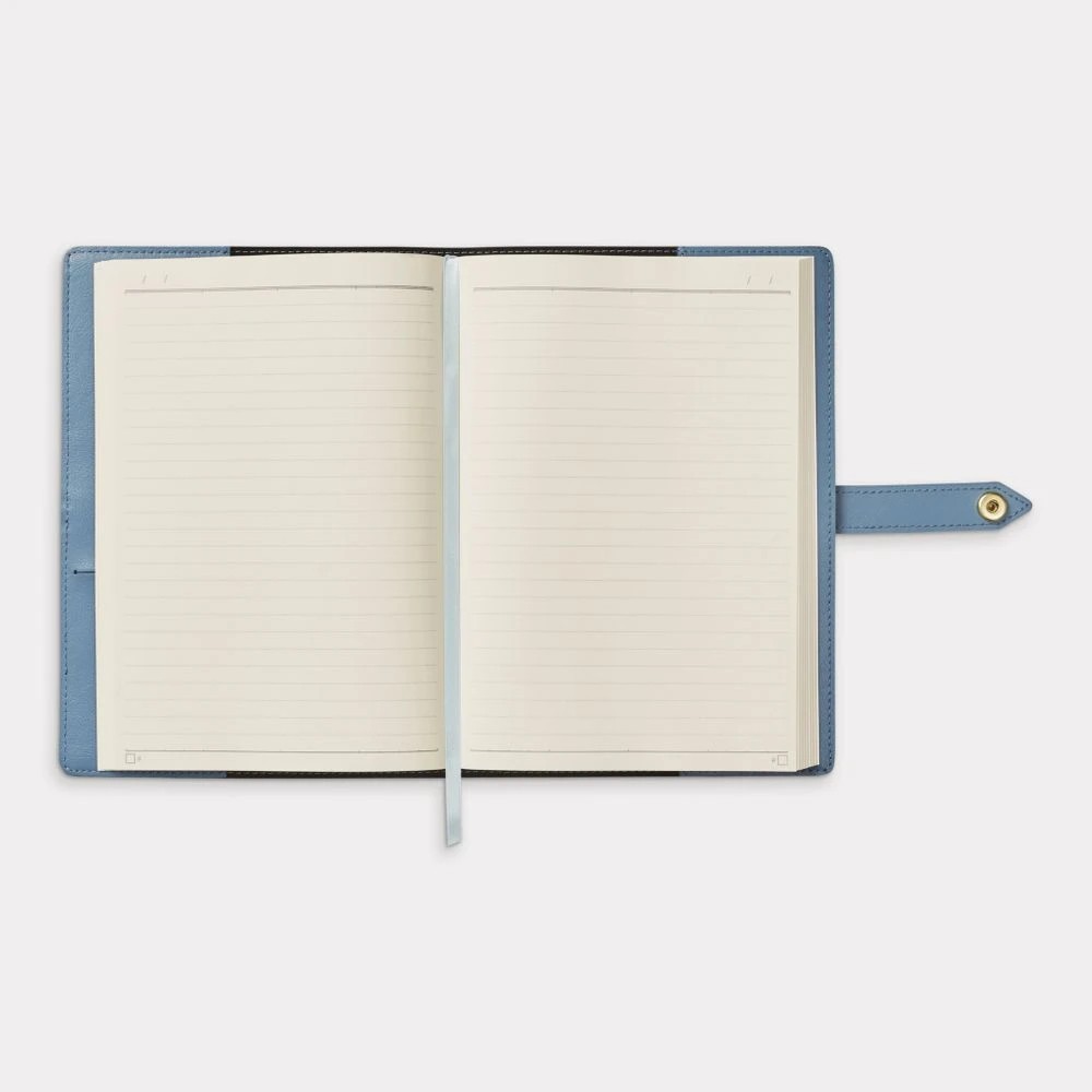 3 Otto A5 Leather-grain Journal 192 Page Petrol Blue, 3 of 4