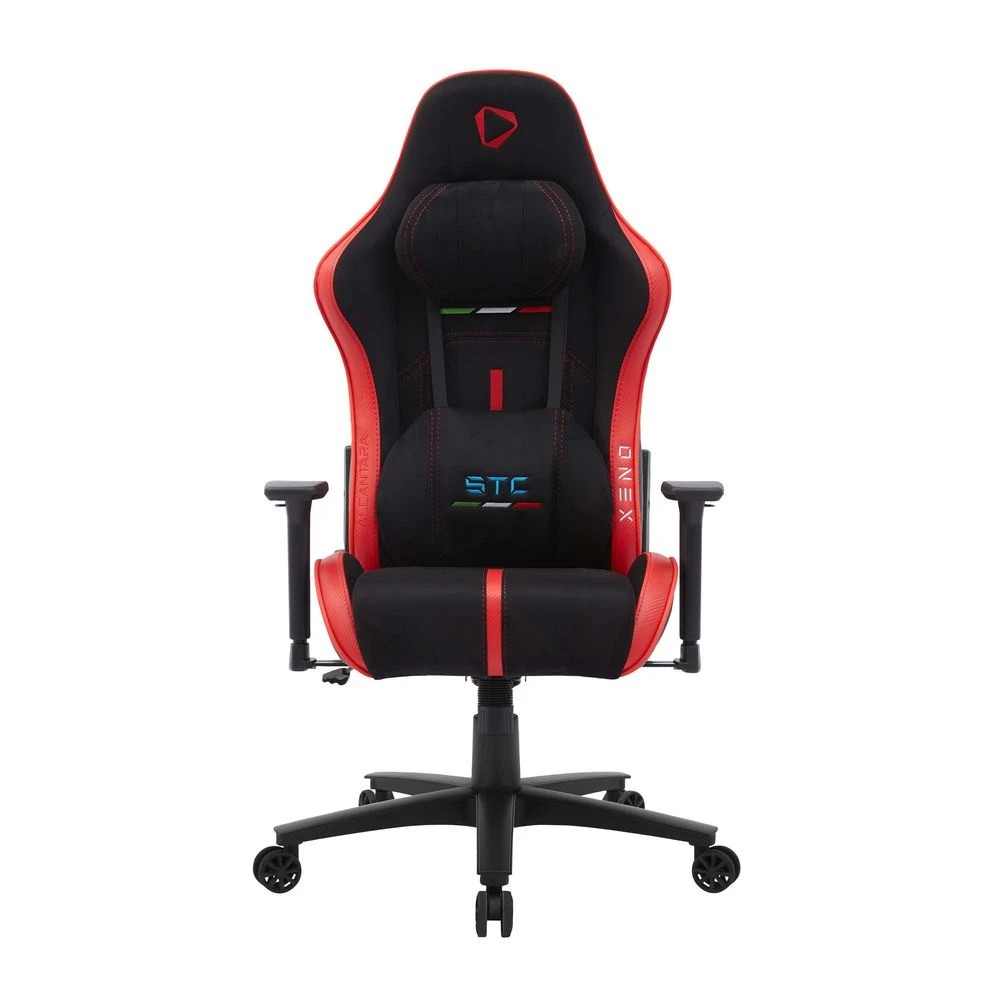 3 ONEX STC Alcantara Gaming Chair Black and Red Ergonomic Chairs and Desk Chairs, 3 of 8