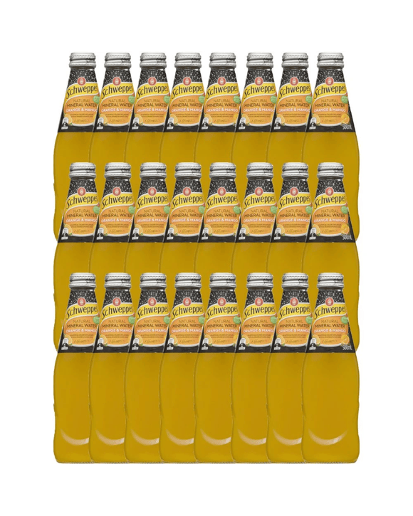 Schweppes Mineral Water Orange Mango 300mL 24 Pack
