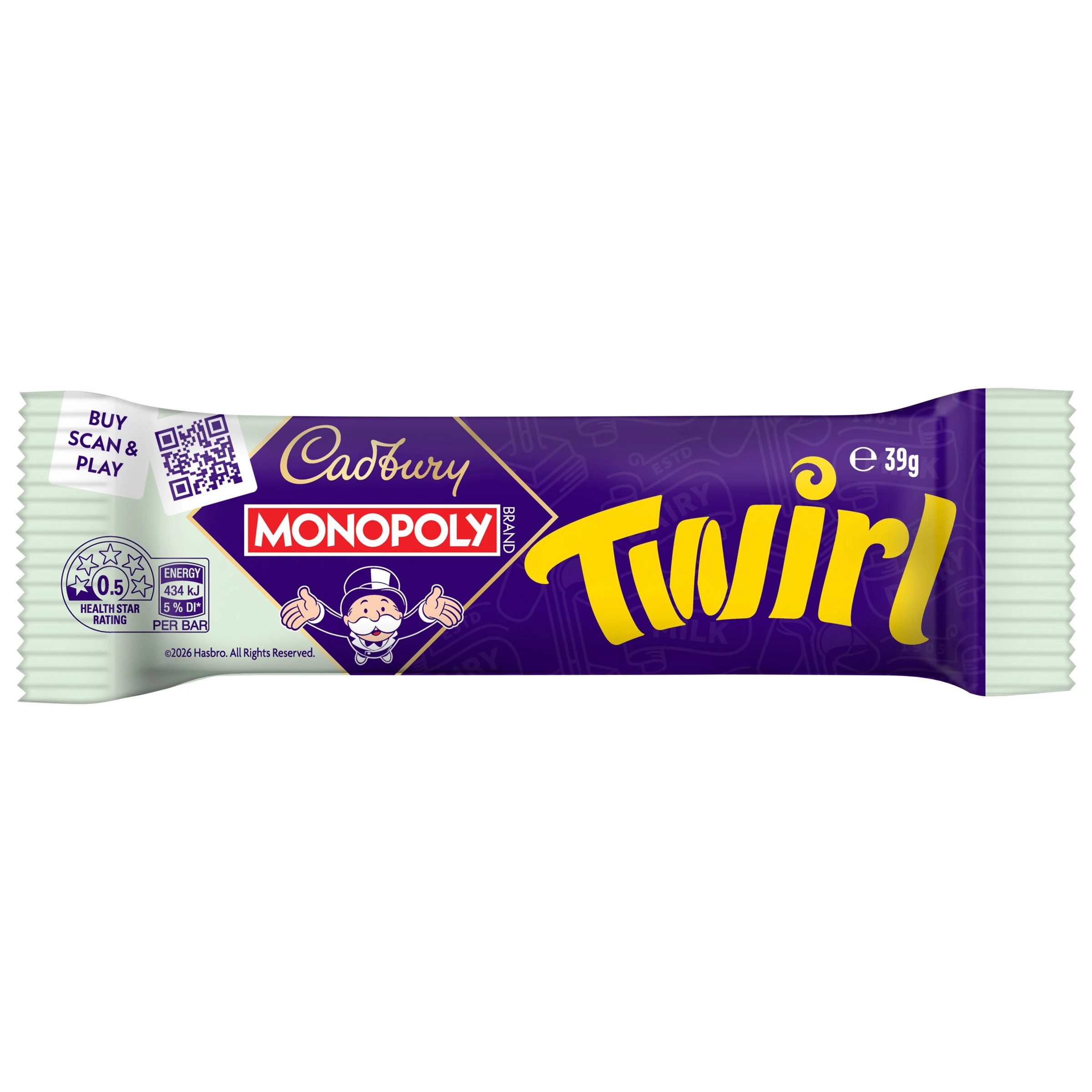 1 Cadbury Twirl Bar 39g, 1 of 2