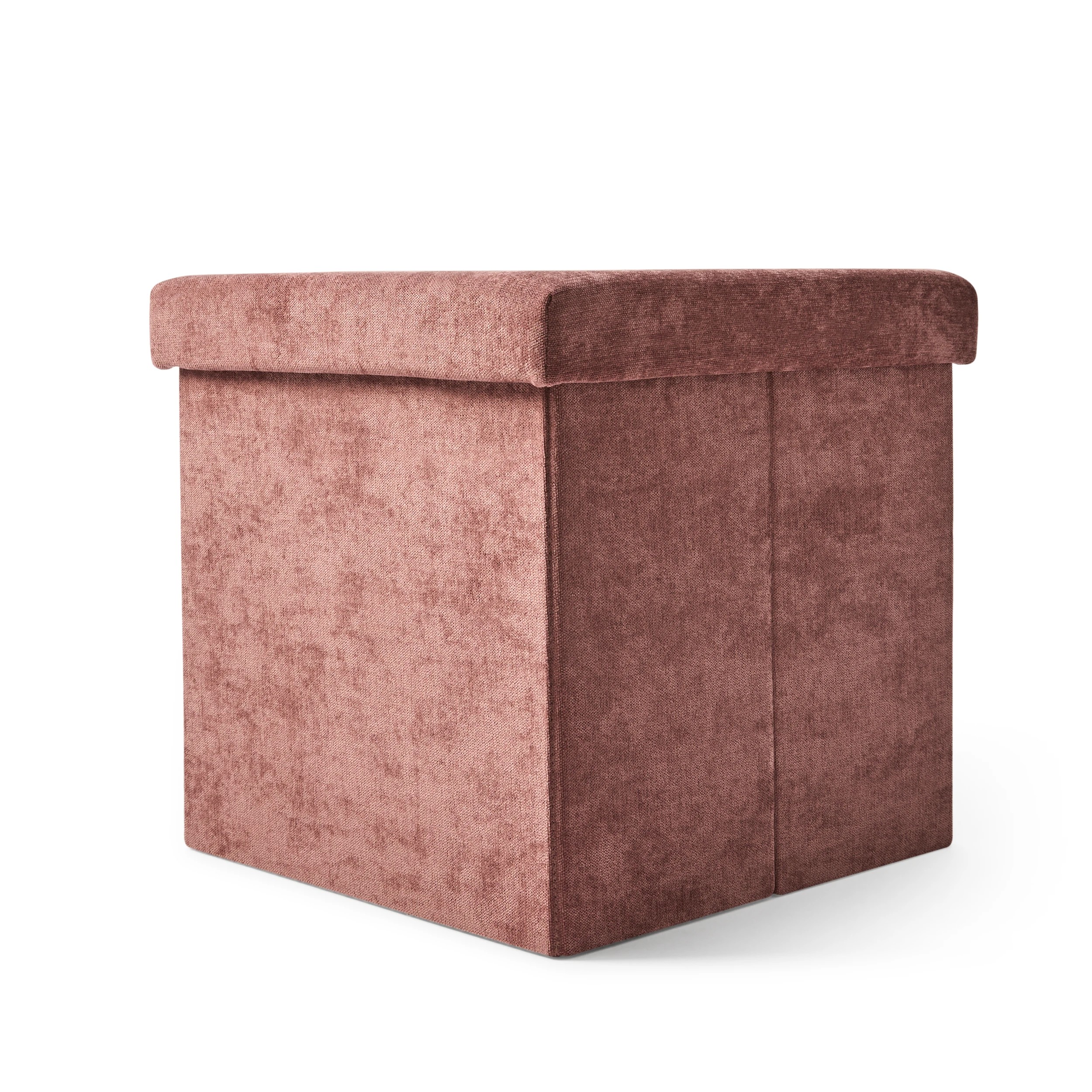 8 Square Storage Ottoman - Burgundy, 8 of 9