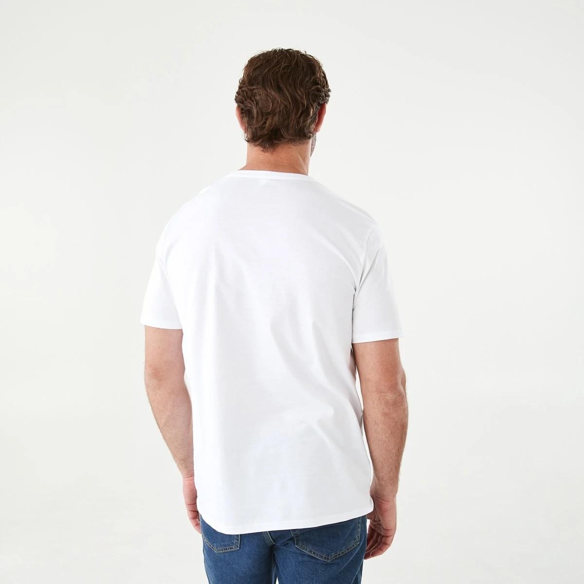 3 Plain Crew Neck T-shirt White, 3 of 7