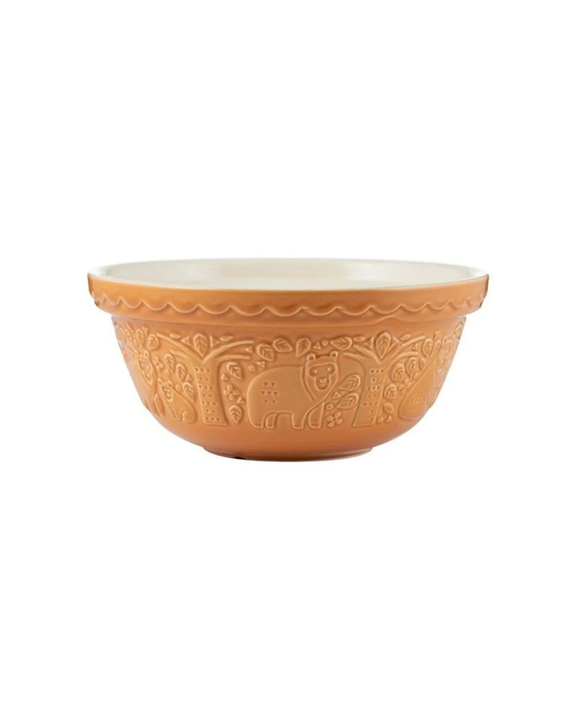 1 Mason Cash In The Forest Food Mixing Bowl 24cm Earthenware Microwave Safe - Orange, 1 of 4