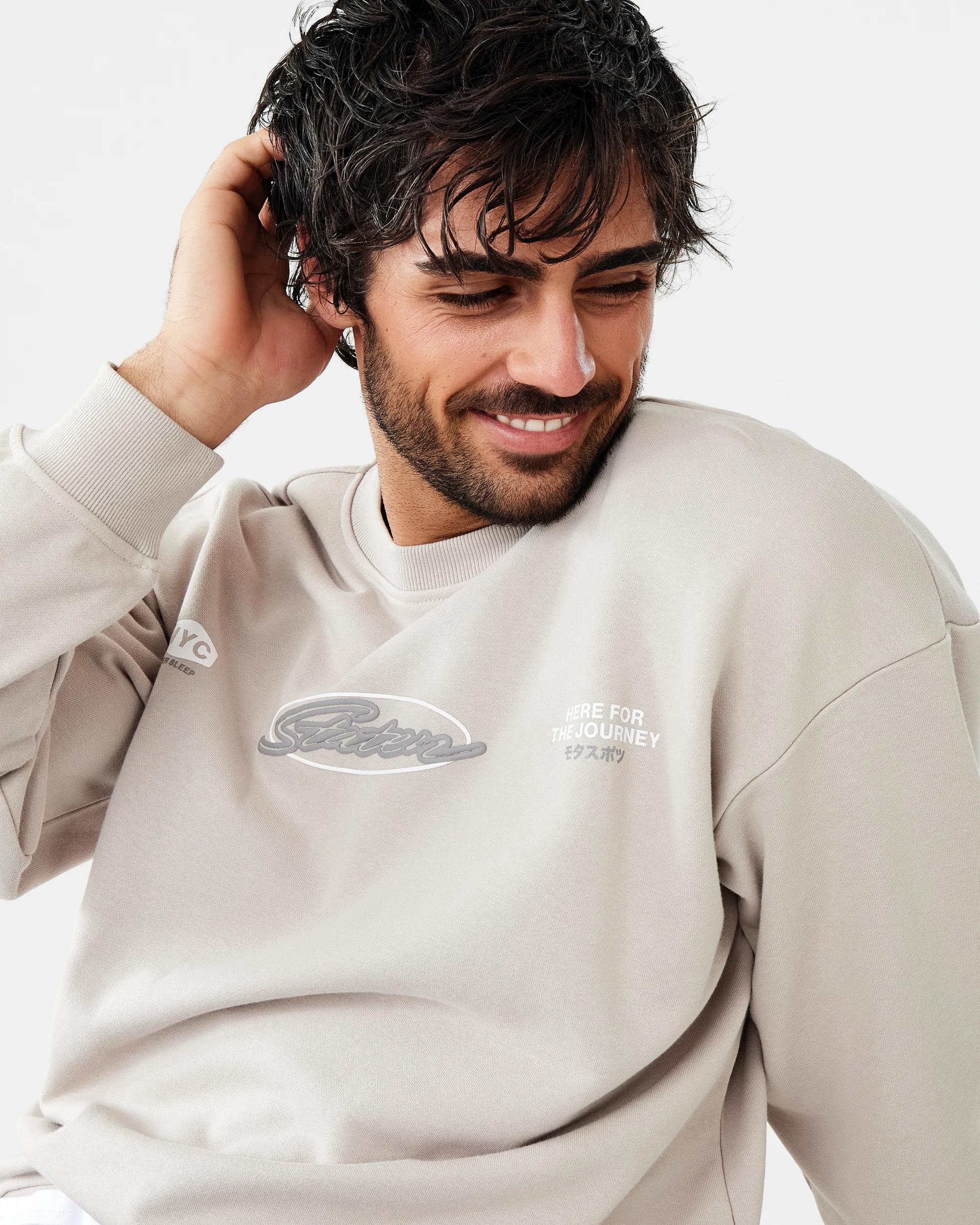 5 Terry Oversized Print Sweatshirt Bge Slogan, 5 of 10