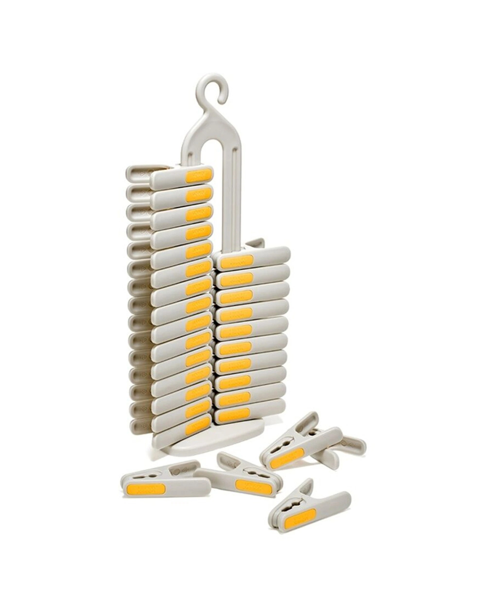 3 Joseph Joseph 2x 30pc PegStore Clothing Laundry Peg Set UV Resistant Ecru - Natural, 3 of 7