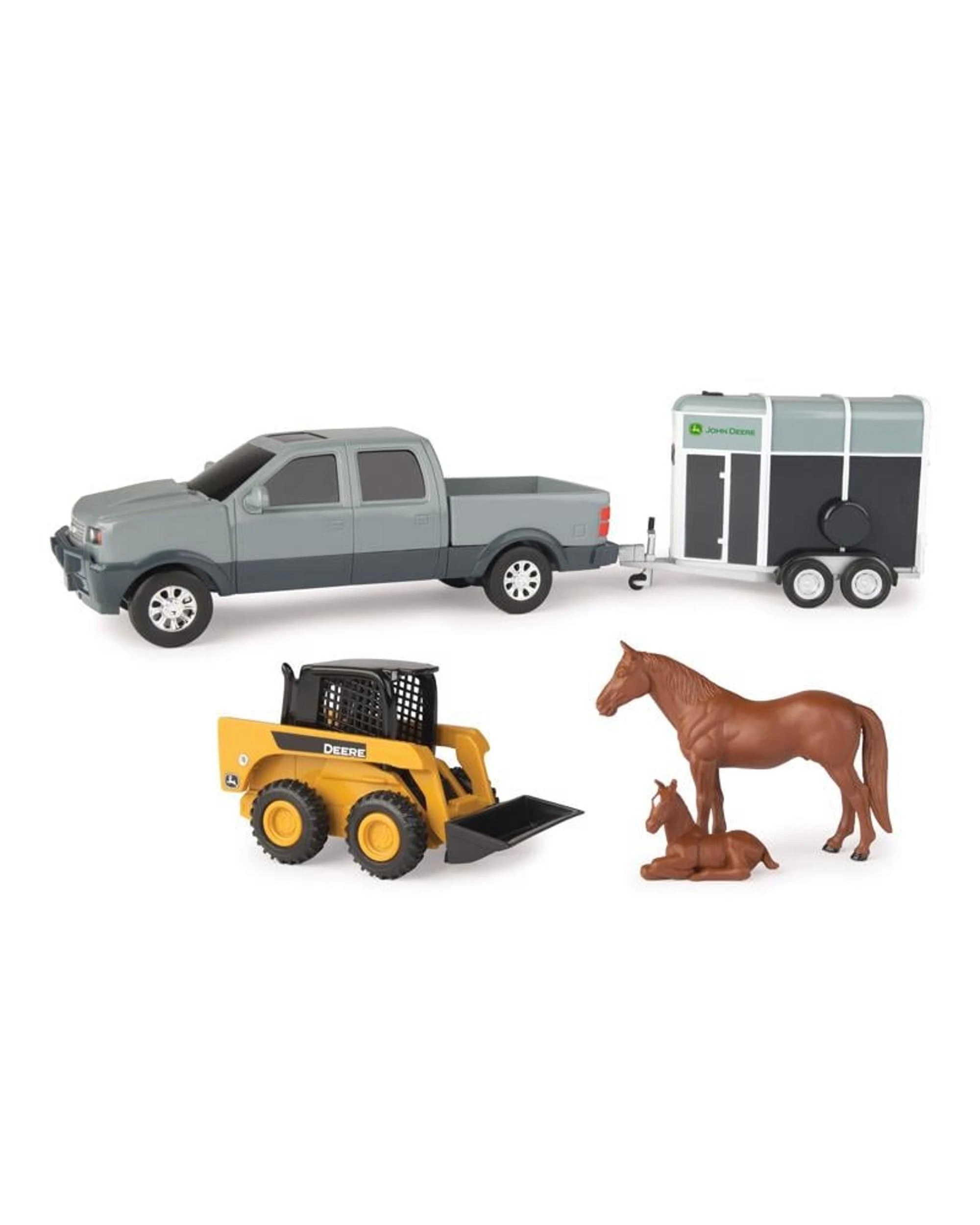 4 John Deere Pickup and Livestock Animal Hauling Set 1:32 Scale Playset Assorted, 4 of 4