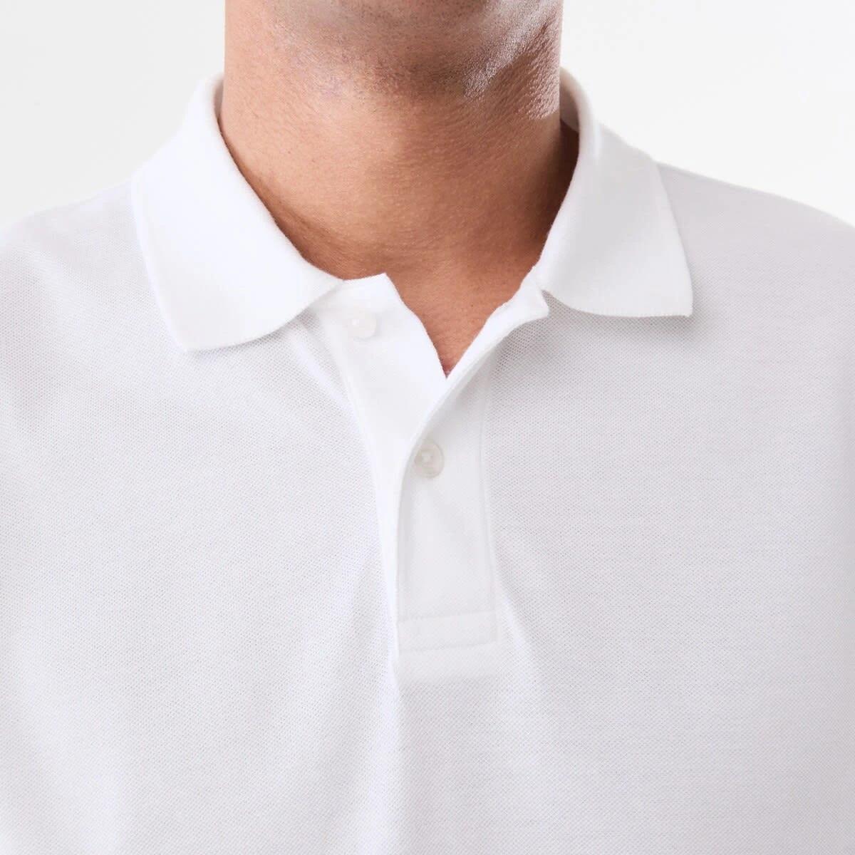 5 Basic Pique Polo White, 5 of 8