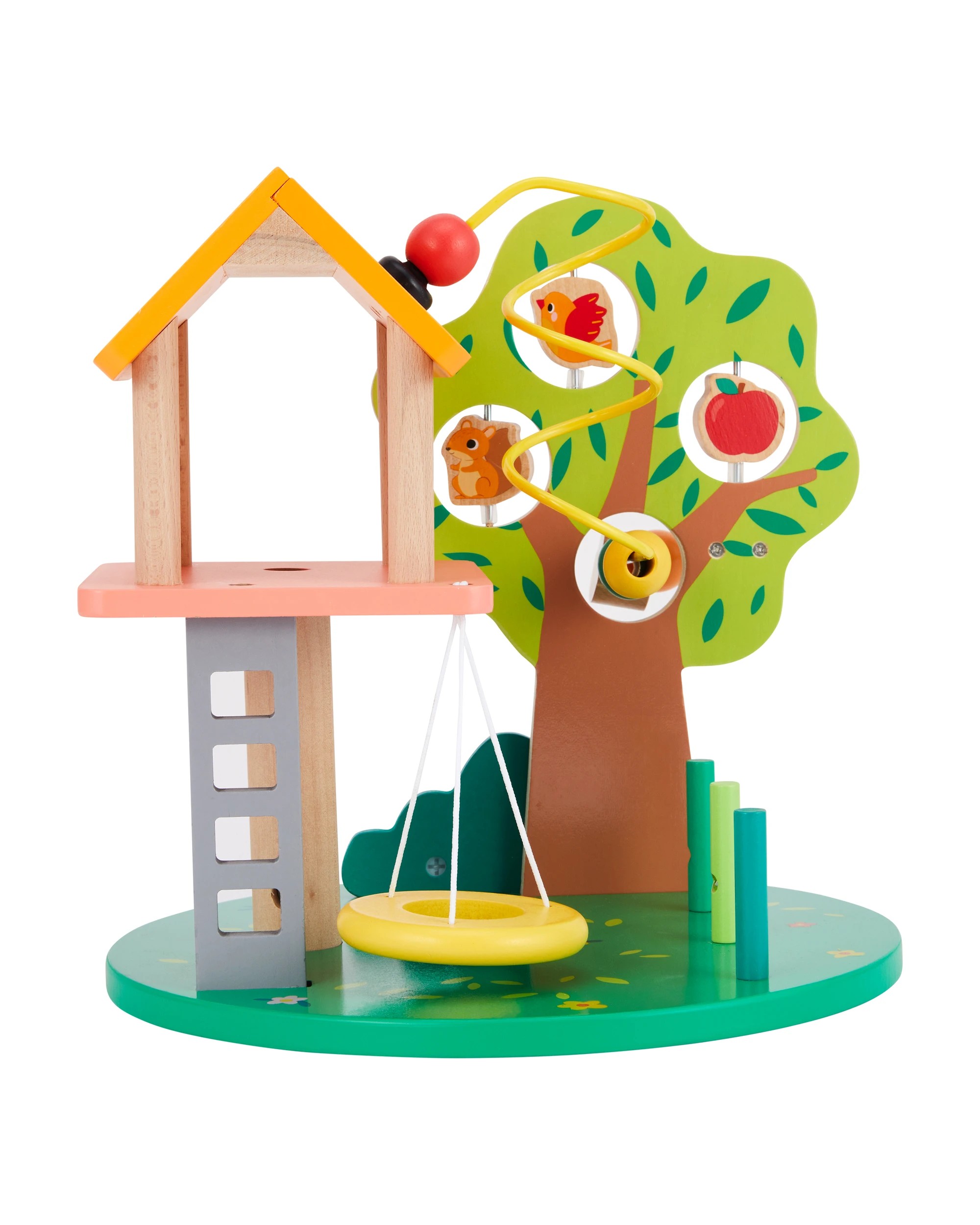 6 Wooden Play Tree House Playset, 6 of 9