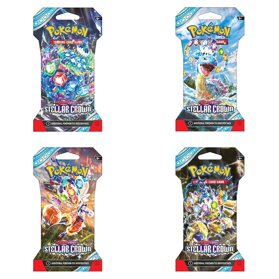 1 Pokemon Trading Card Game: Scarlet & Violet Stellar Crown Blister Pack - Assorted, 1 of 6
