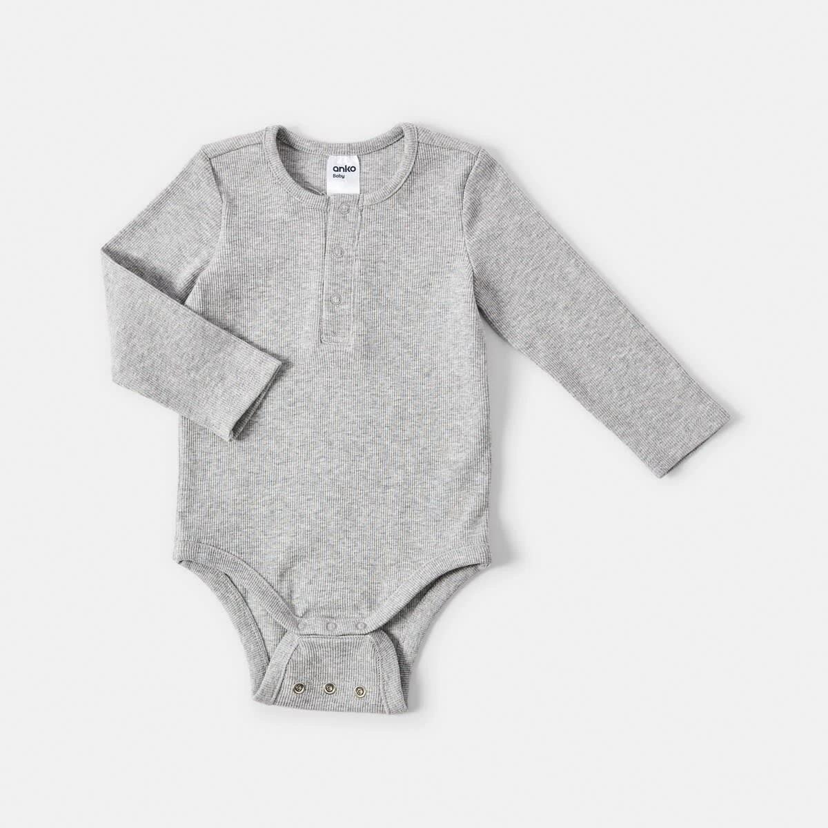1 Henley Bodysuit Kgry Marle, 1 of 3