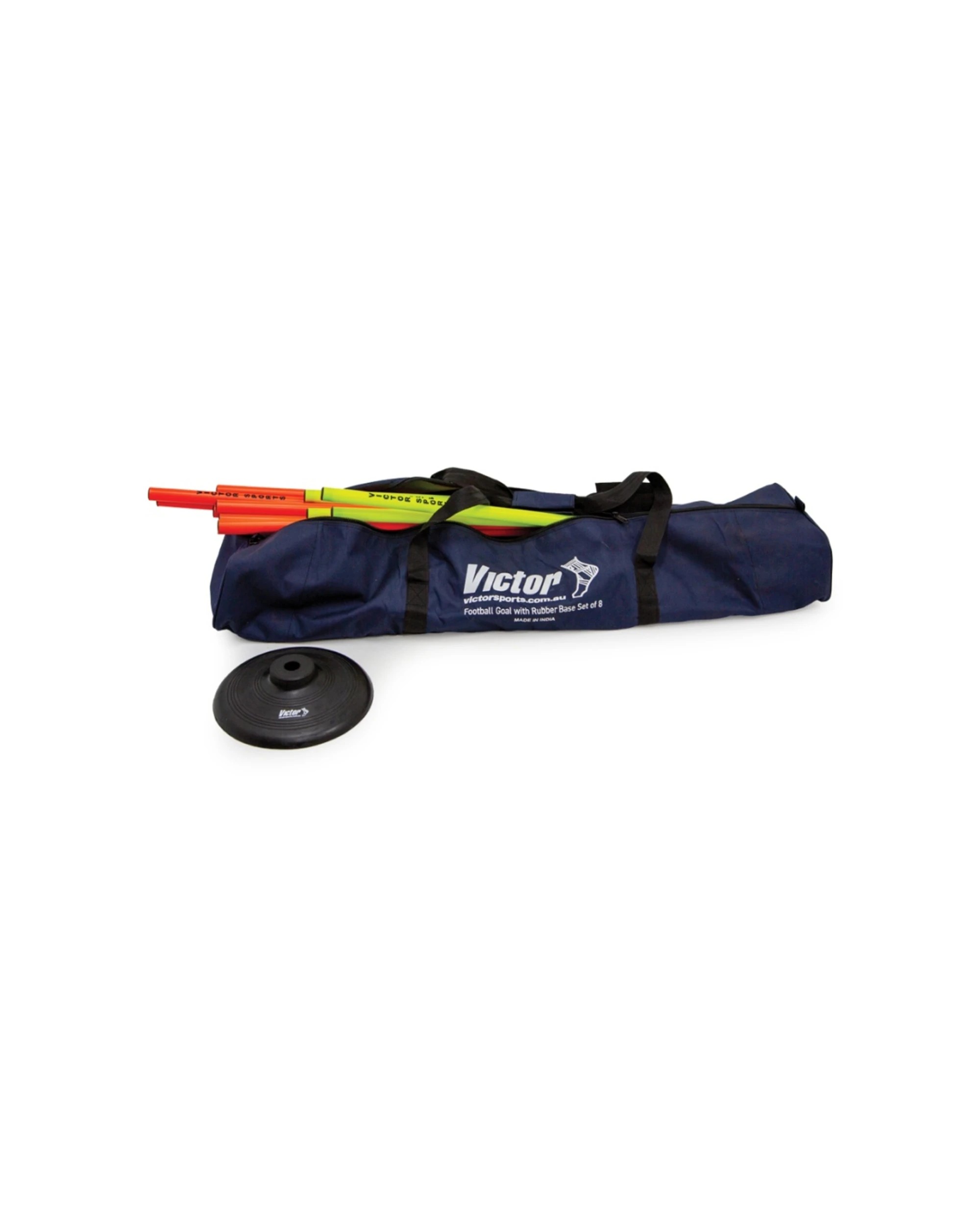 1 Victor Sports 8pc Football Goal Set With Rubber Base Portable Outdoor Posts - Multi, 1 of 3
