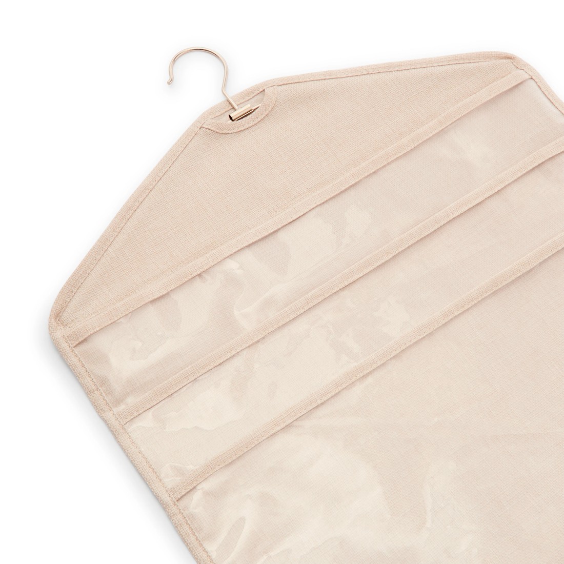 8 Linen Look Hanging Craft Organiser - Beige, 8 of 10