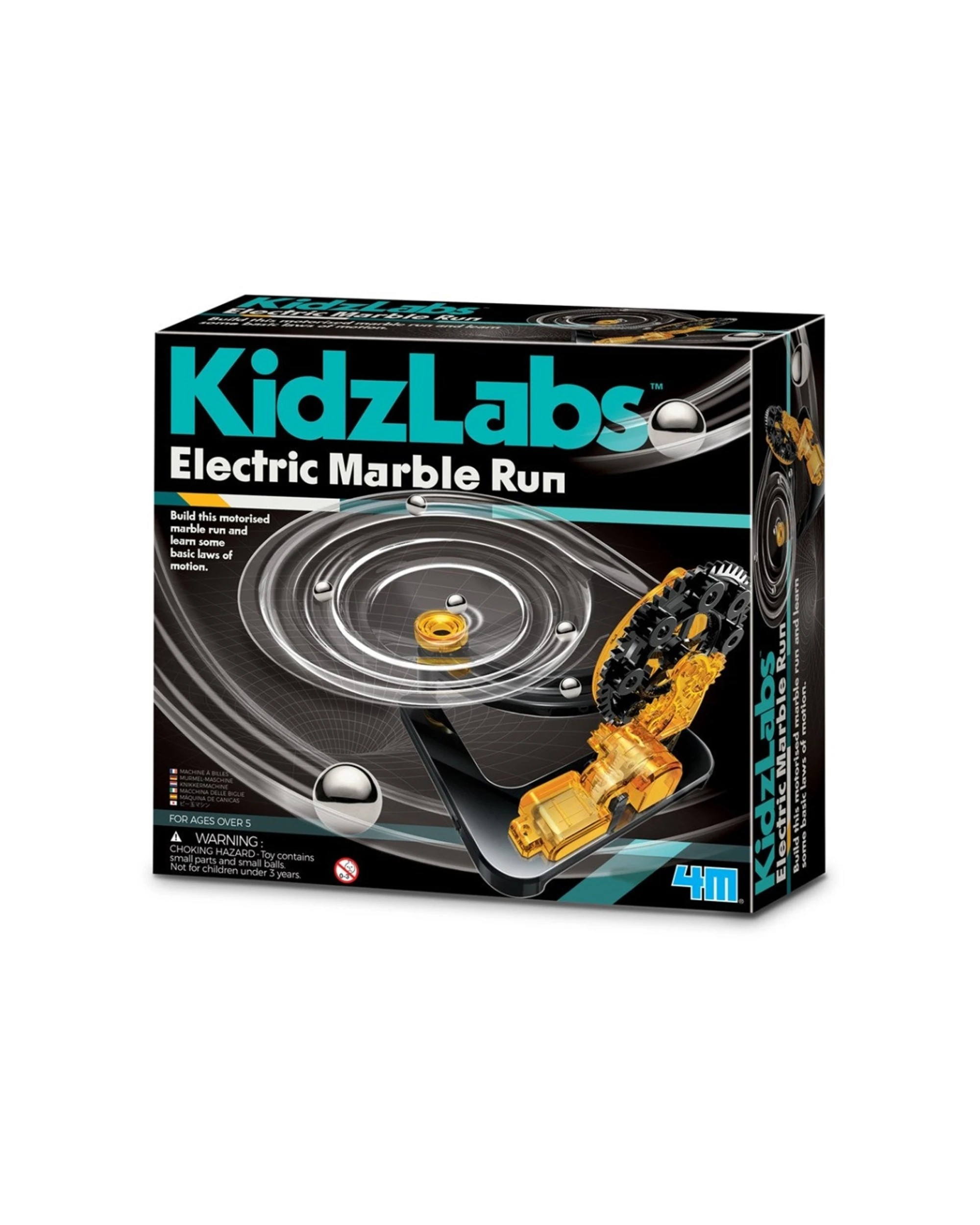 1 4M KidzLabs Electric Marble Run Educational Kids Fun Activity Toy, 1 of 3