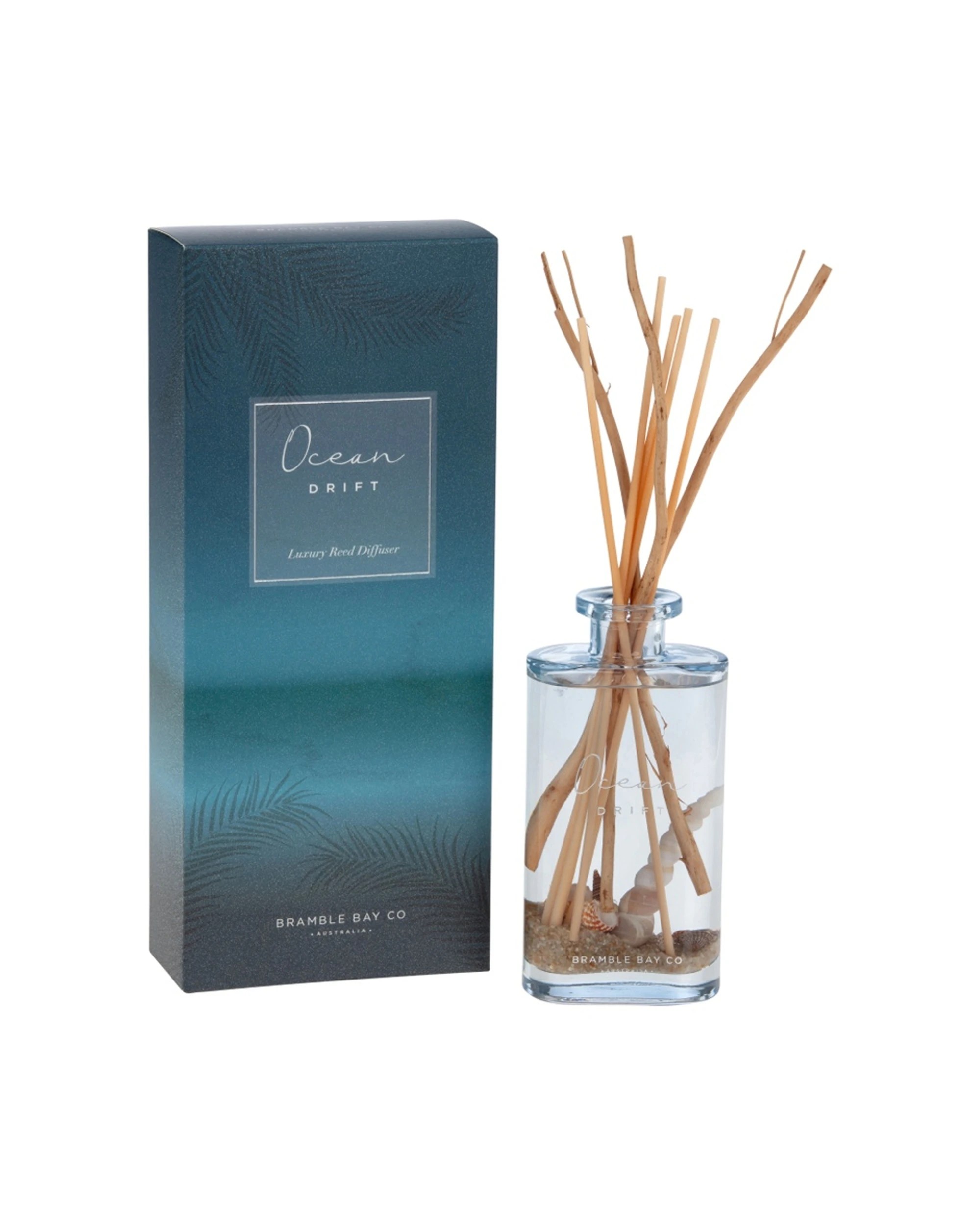 2 Bramble Bay Ocean Drift Glass Reed Diffuser Scented Home Fragrance 150ml - Natural, 2 of 4